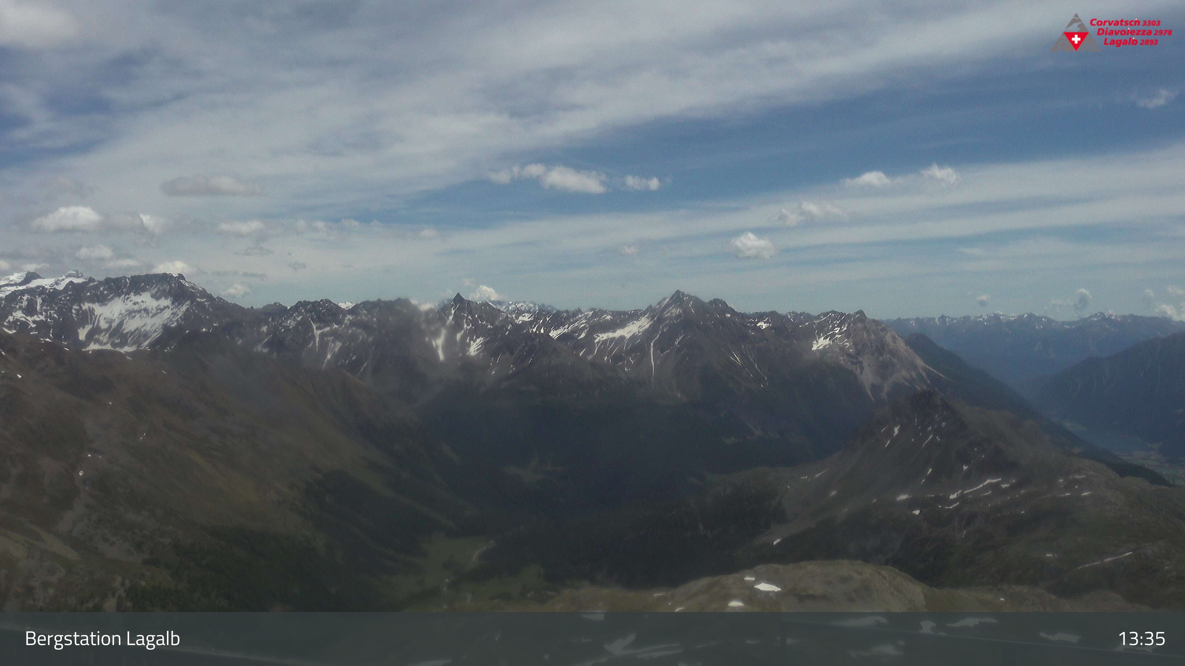 Pontresina: Bergstation Lagalb, Lagalb, Sicht Poschiavo