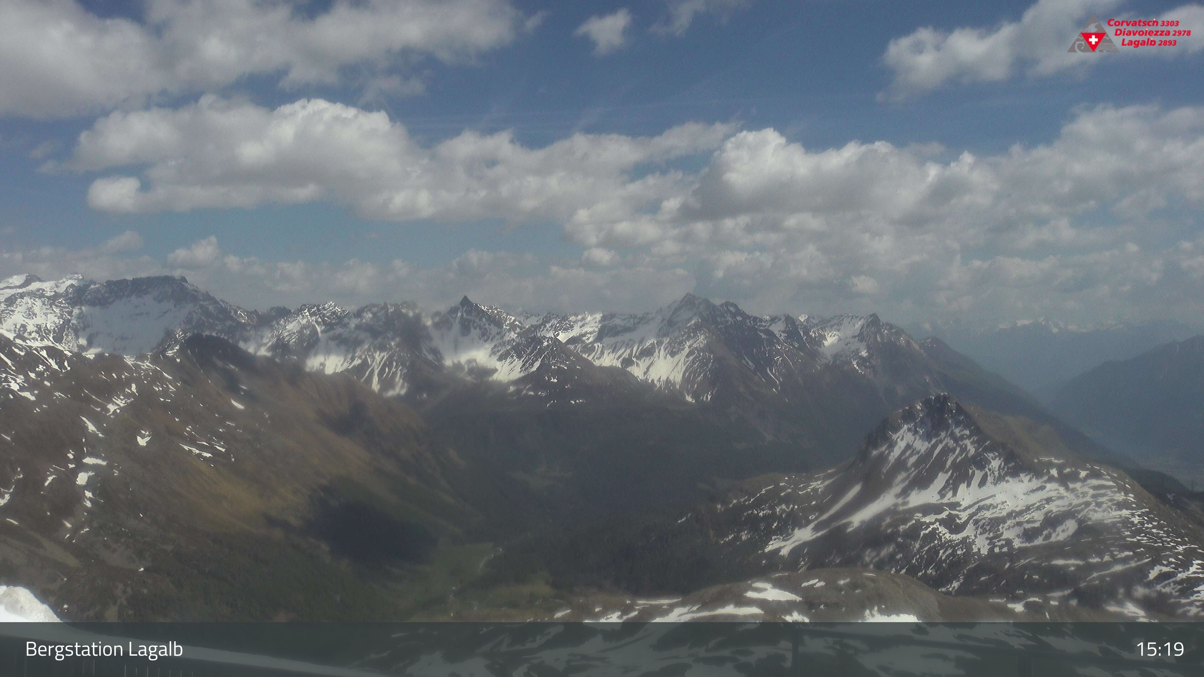 Pontresina: Bergstation Lagalb, Lagalb, Sicht Poschiavo