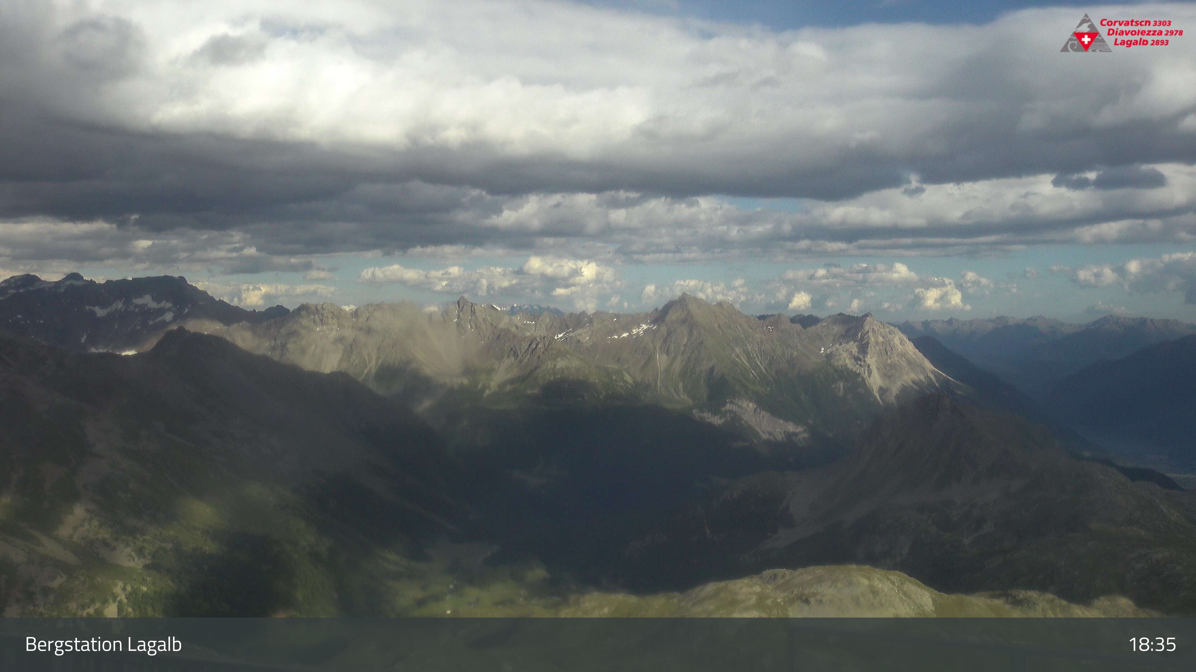 Pontresina: Bergstation Lagalb, Lagalb, Sicht Poschiavo
