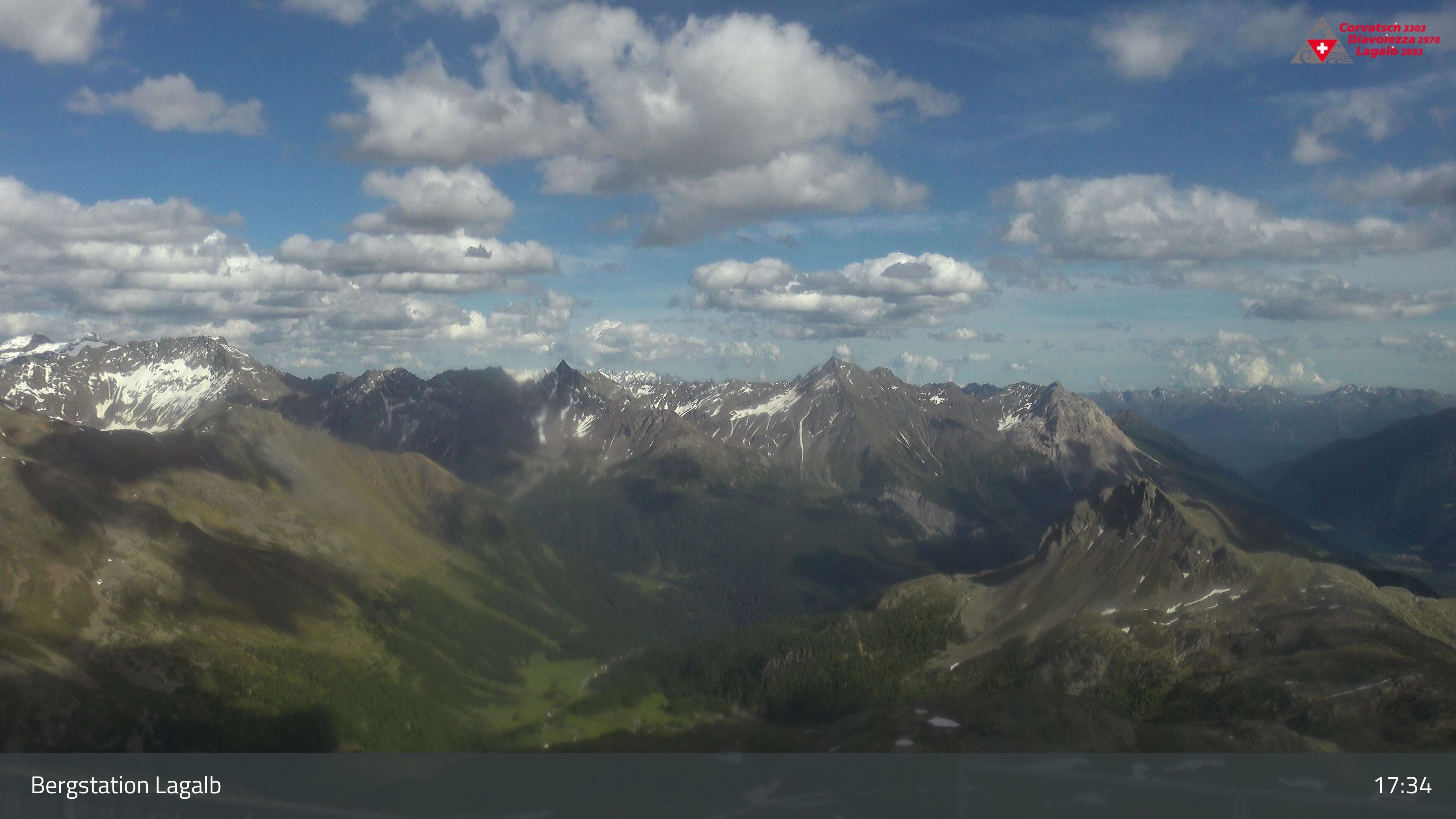 Pontresina: Bergstation Lagalb, Lagalb, Sicht Poschiavo