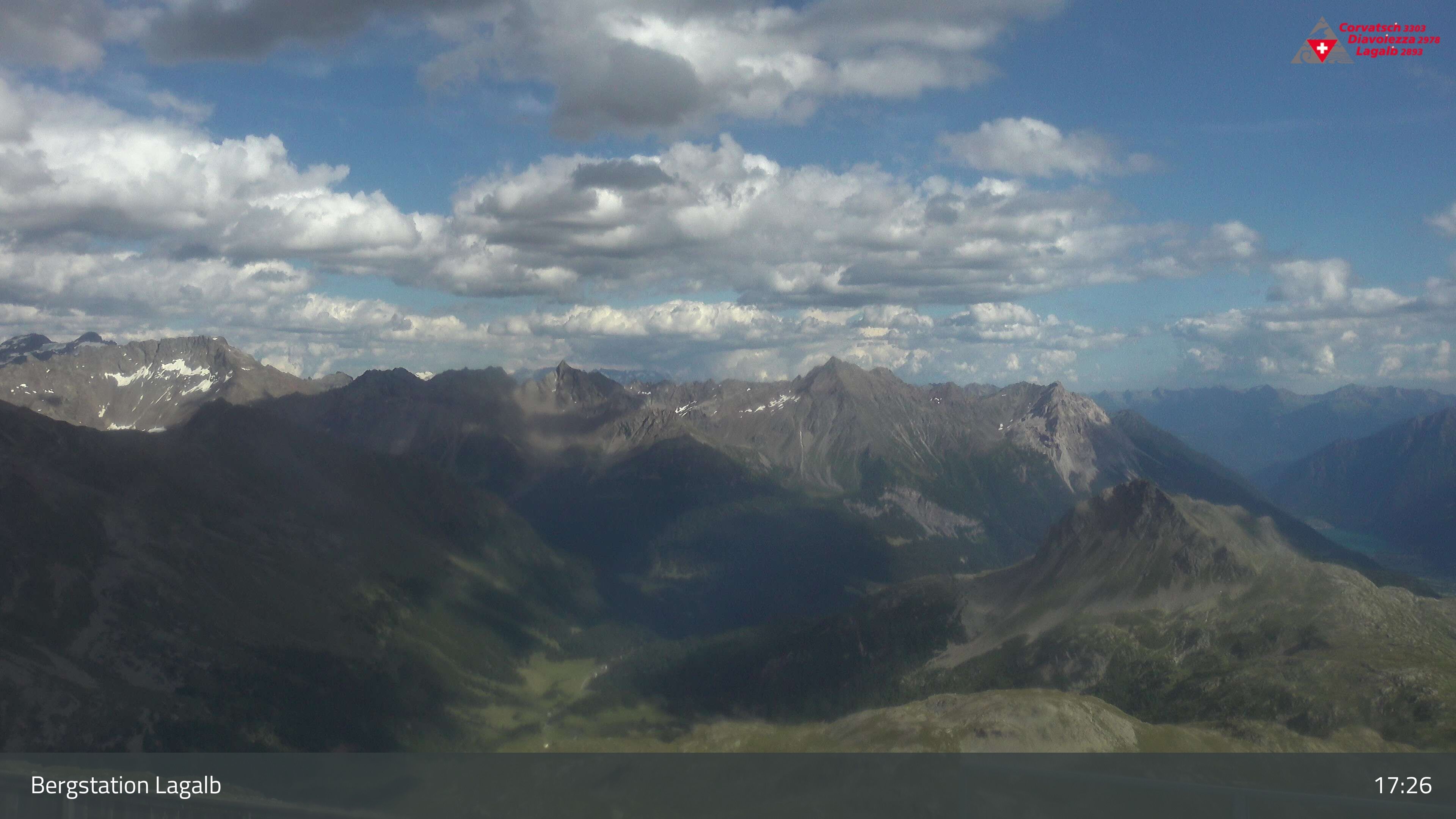 Pontresina: Bergstation Lagalb, Lagalb, Sicht Poschiavo