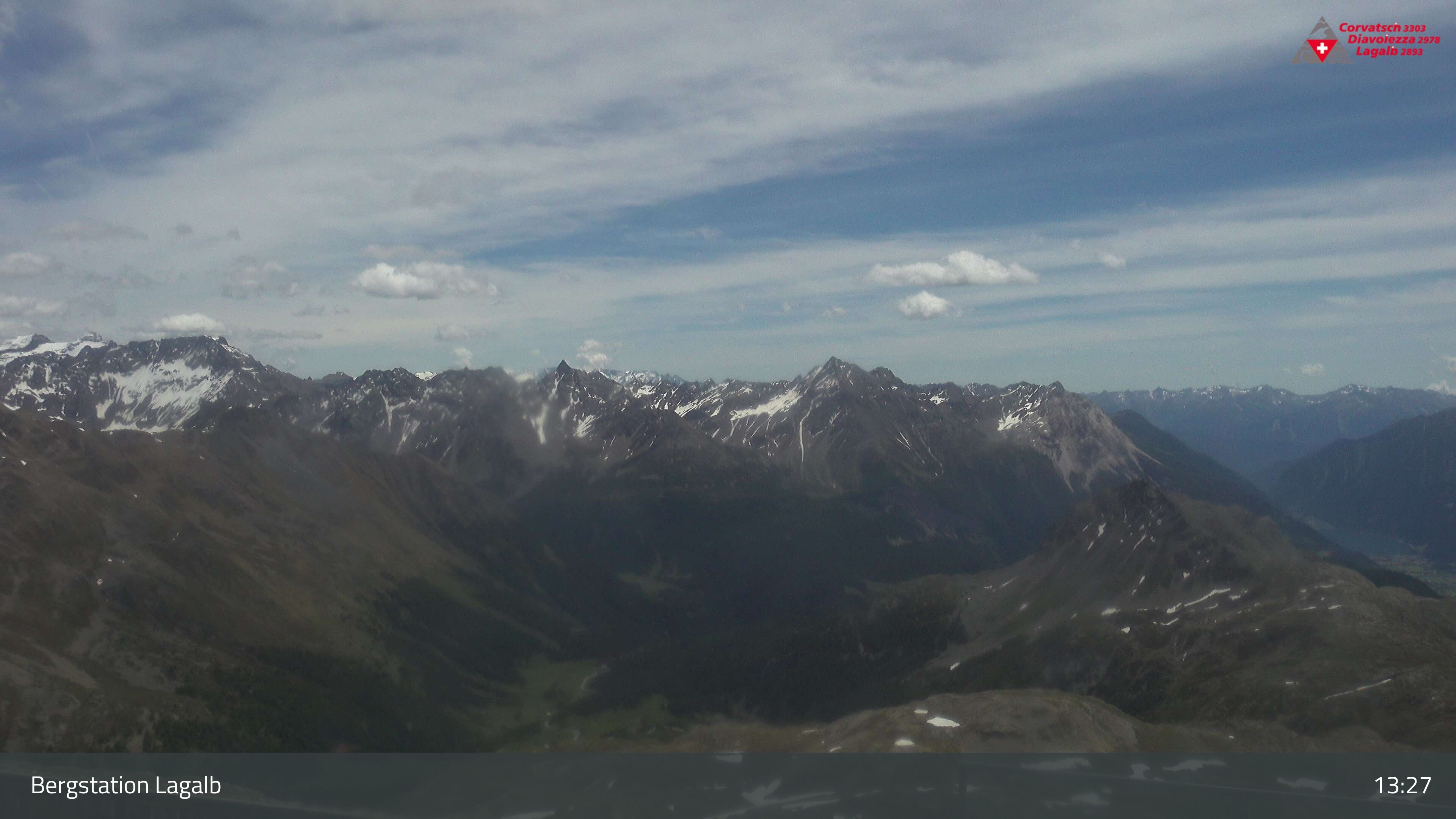 Pontresina: Bergstation Lagalb, Lagalb, Sicht Poschiavo