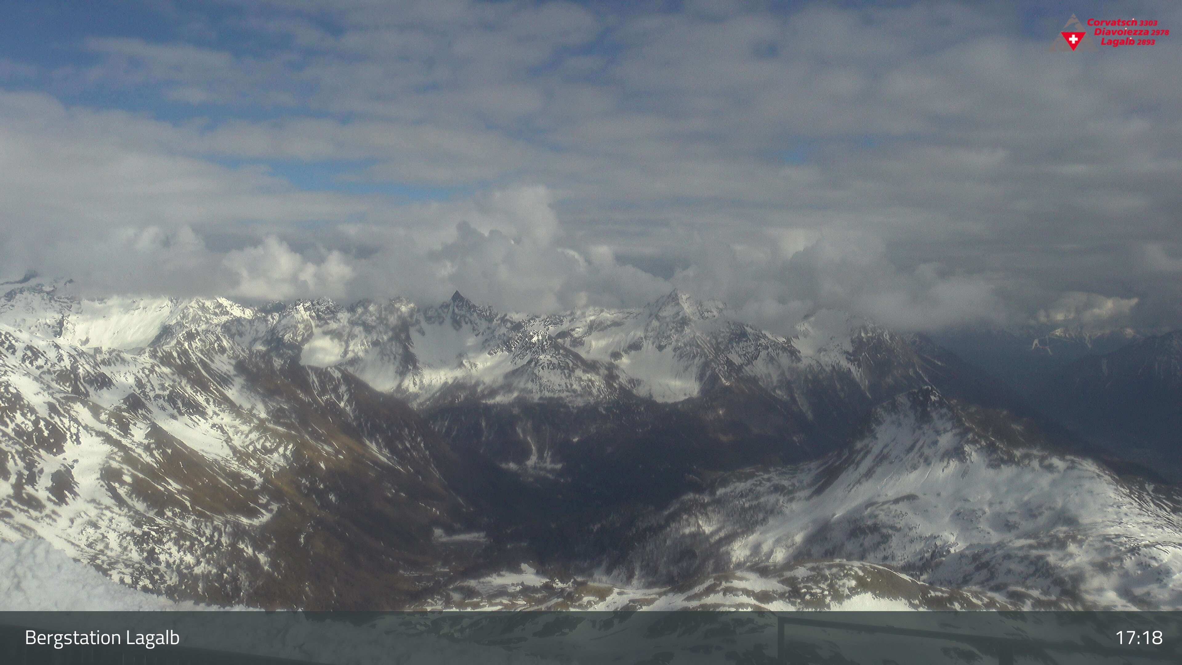 Pontresina: Bergstation Lagalb, Lagalb, Sicht Poschiavo