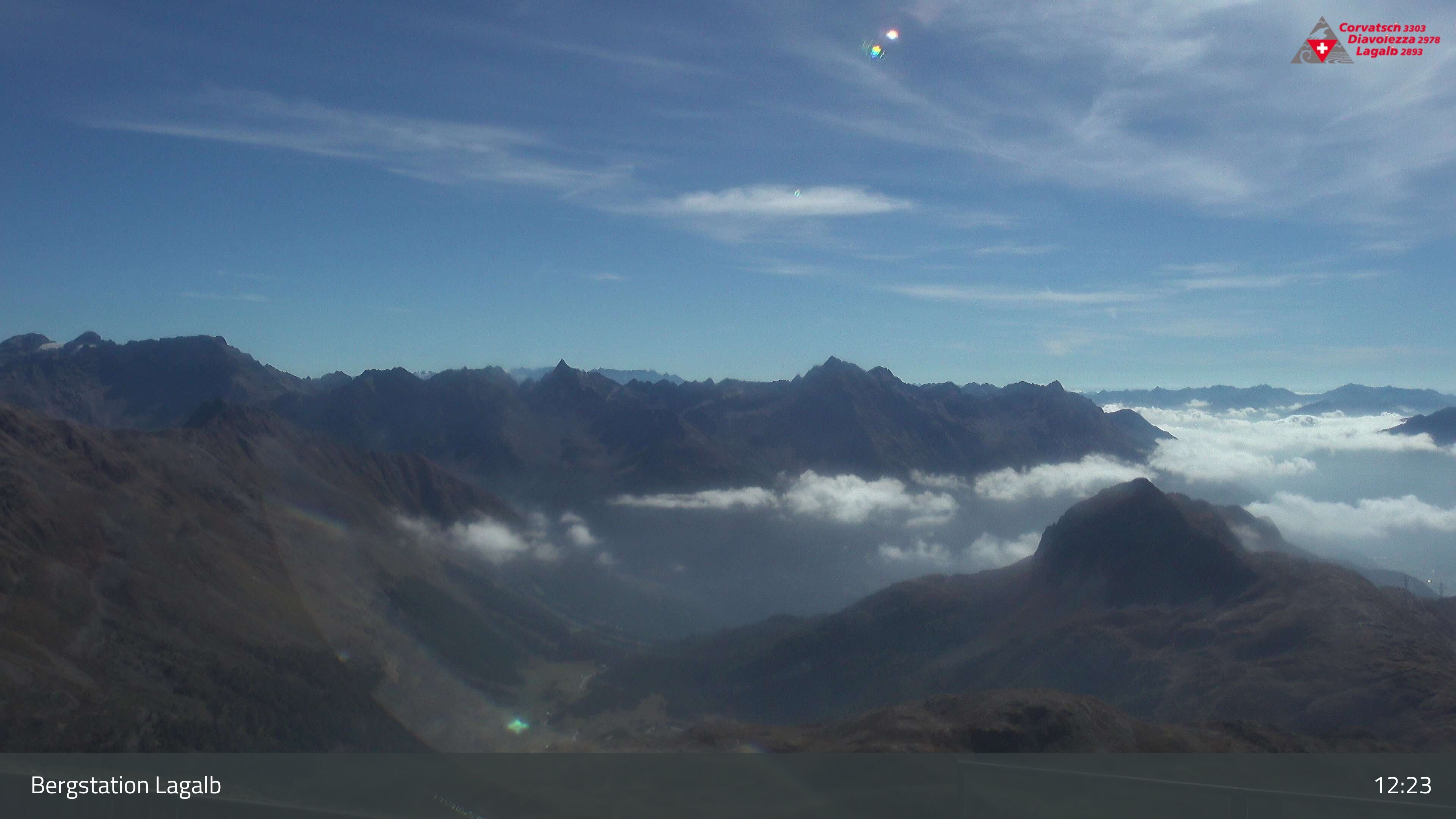 Pontresina: Bergstation Lagalb, Lagalb, Sicht Poschiavo