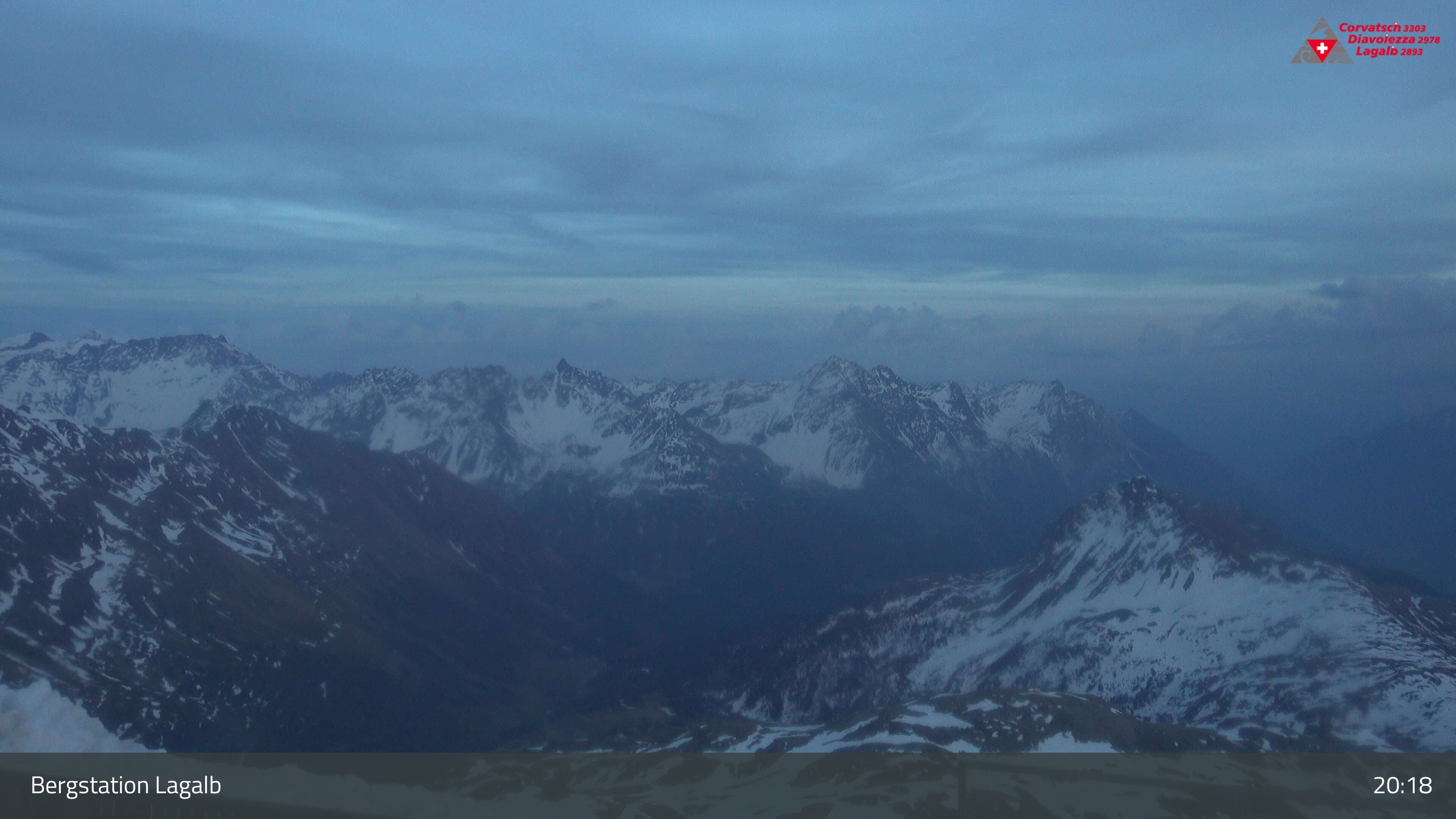 Pontresina: Bergstation Lagalb, Lagalb, Sicht Poschiavo