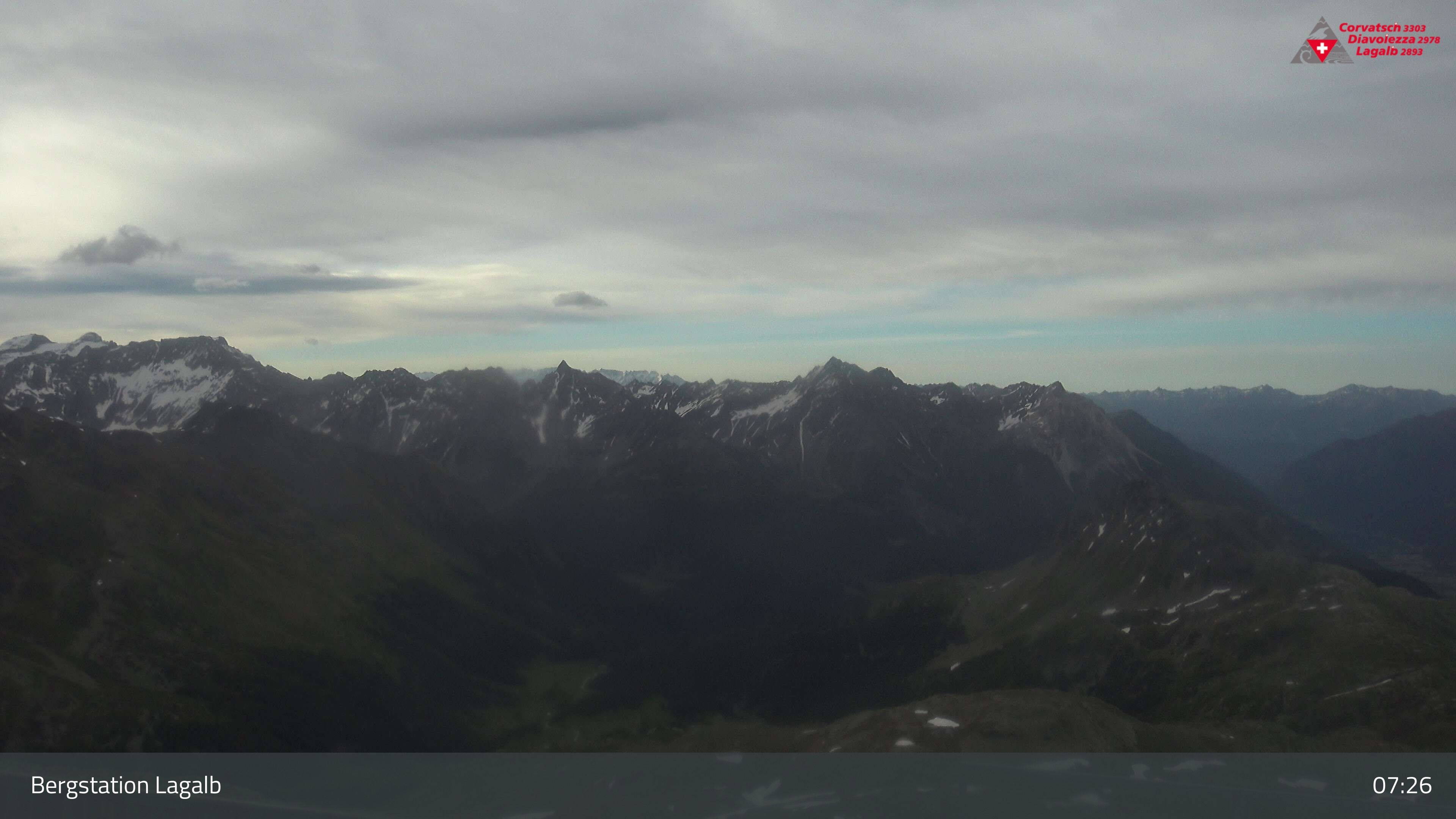 Pontresina: Bergstation Lagalb, Lagalb, Sicht Poschiavo