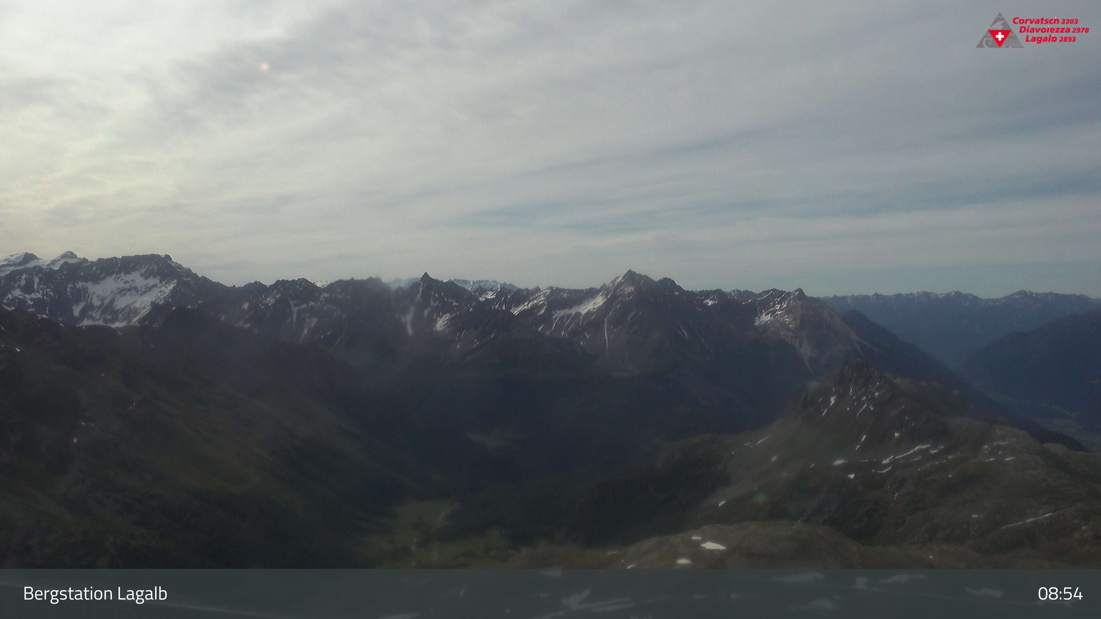 Pontresina: Bergstation Lagalb, Lagalb, Sicht Poschiavo