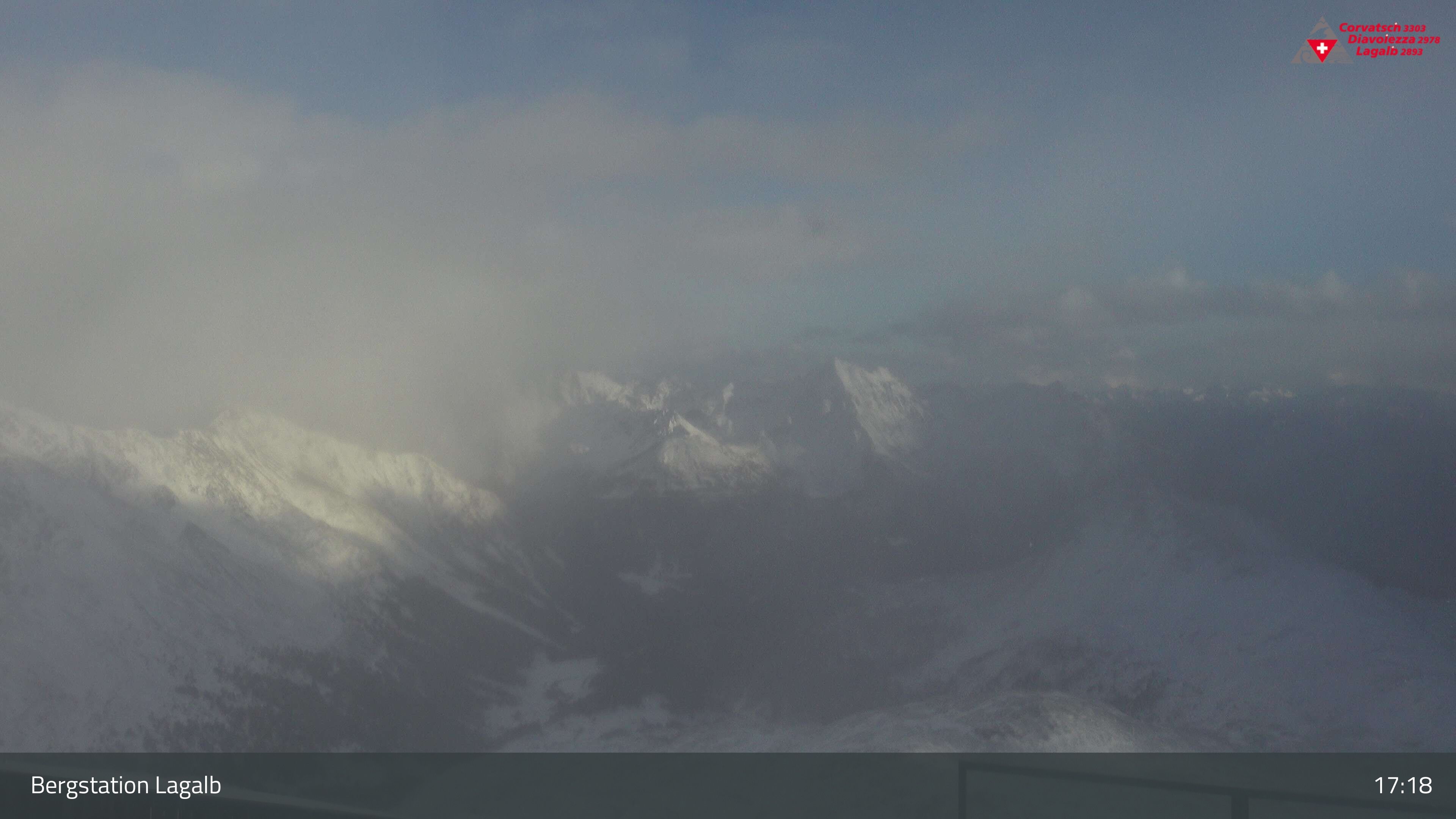 Pontresina: Bergstation Lagalb, Lagalb, Sicht Poschiavo