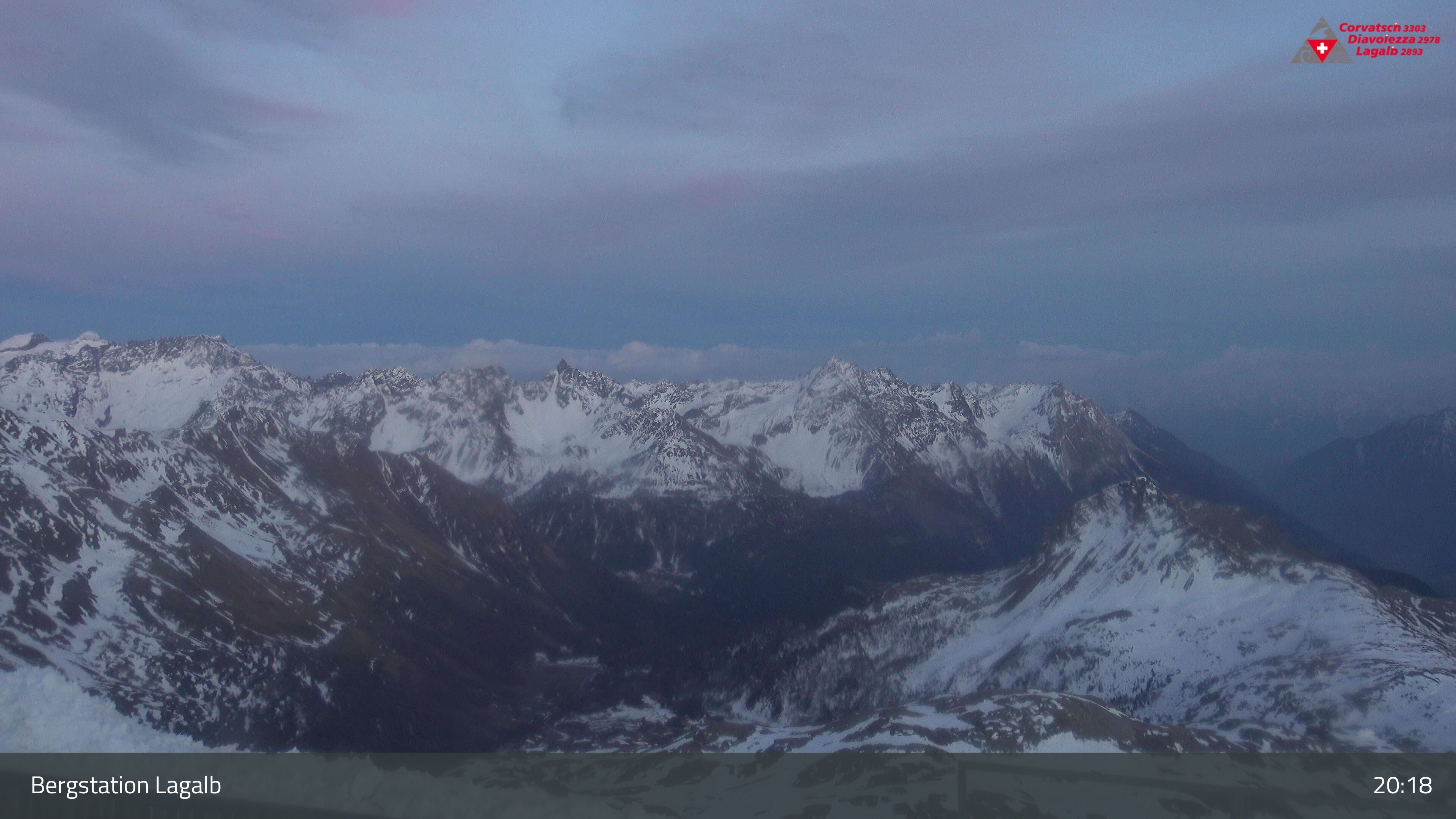 Pontresina: Bergstation Lagalb, Lagalb, Sicht Poschiavo