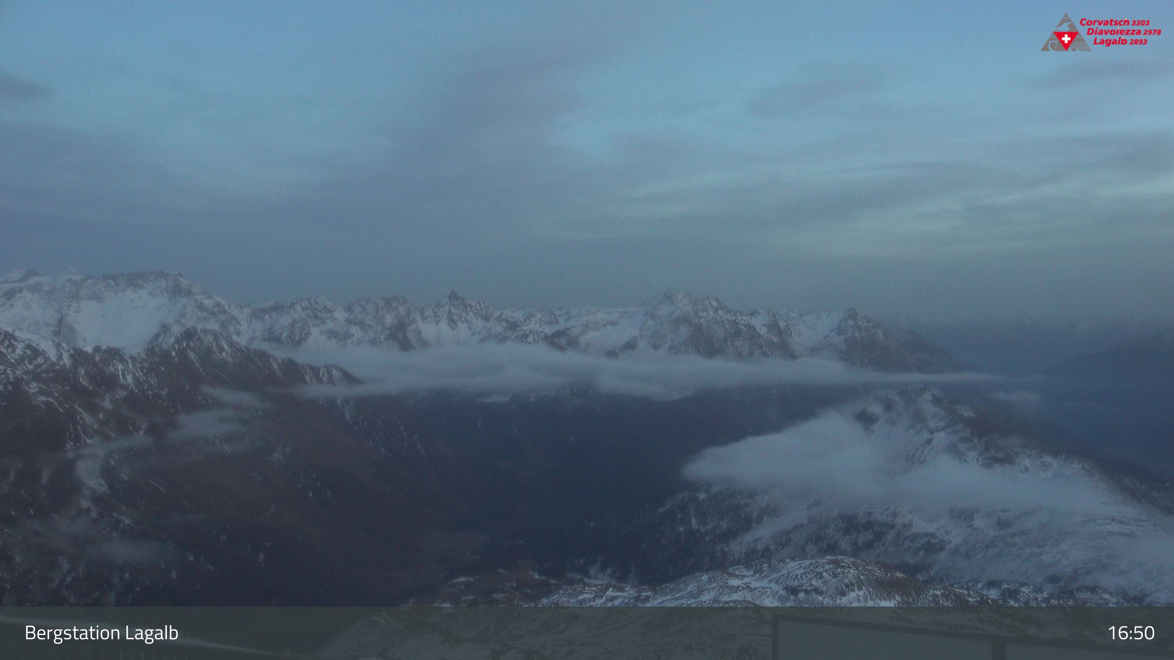 Pontresina: Bergstation Lagalb, Lagalb, Sicht Poschiavo