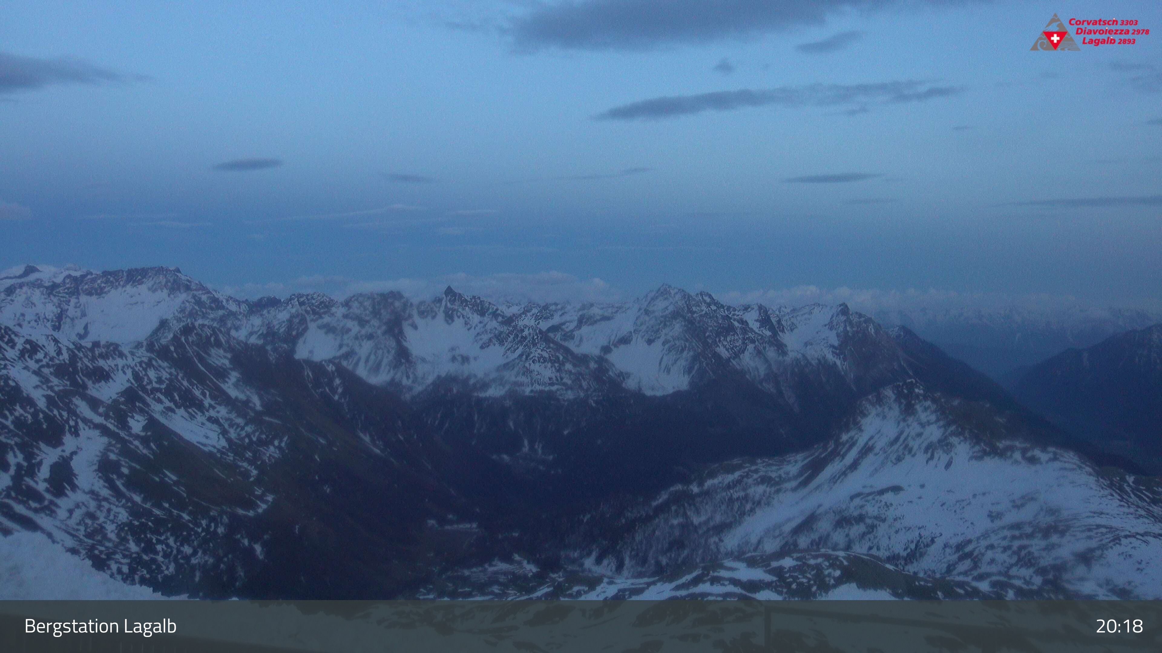 Pontresina: Bergstation Lagalb, Lagalb, Sicht Poschiavo