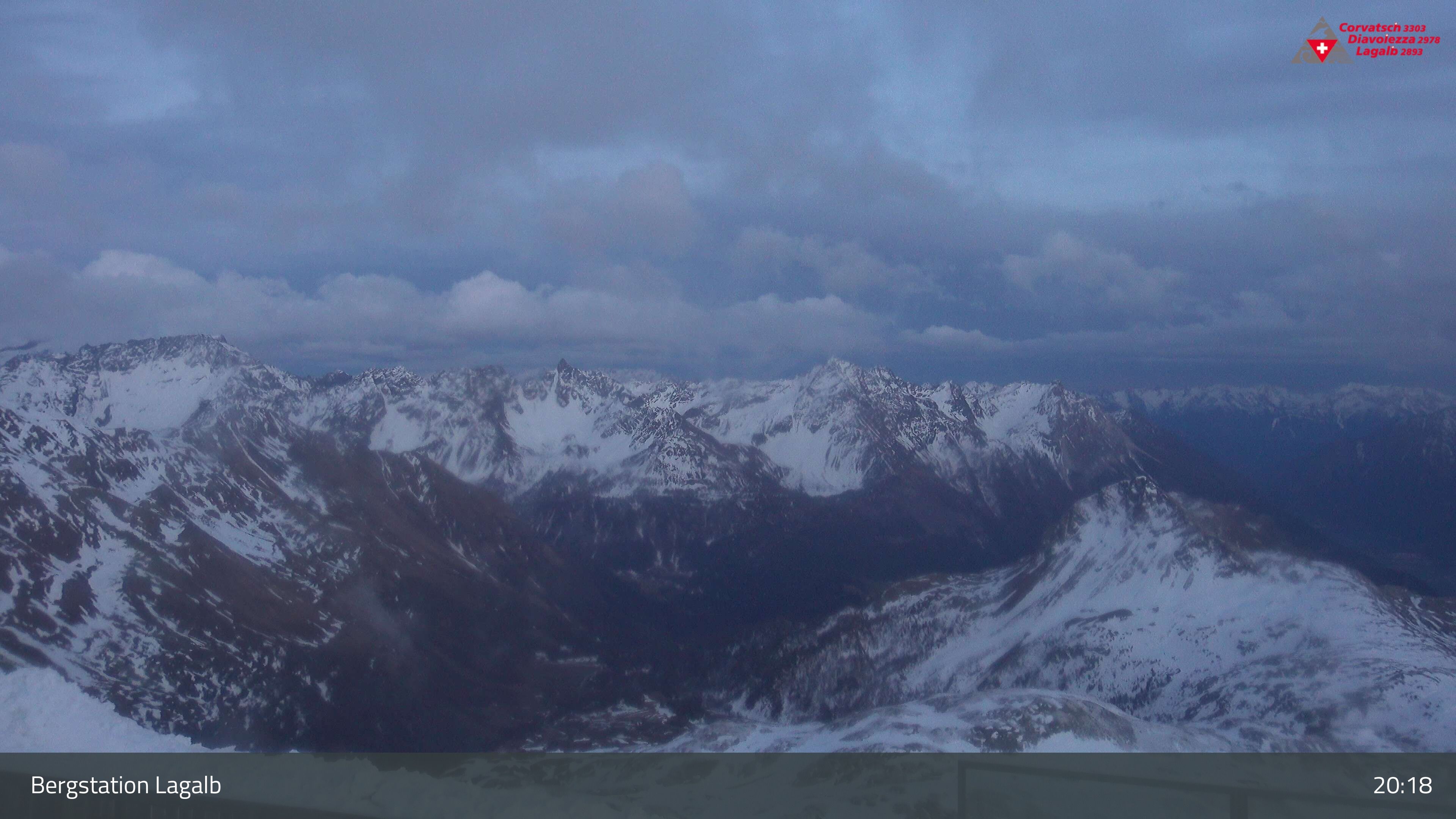 Pontresina: Bergstation Lagalb, Lagalb, Sicht Poschiavo