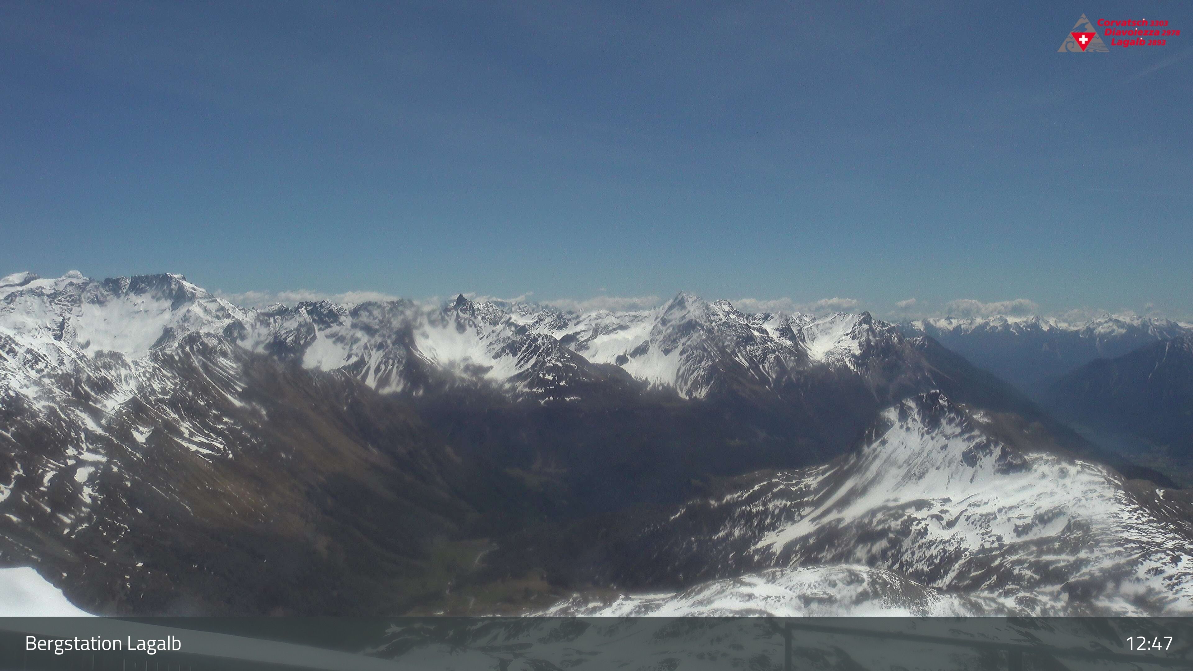 Pontresina: Bergstation Lagalb, Lagalb, Sicht Poschiavo