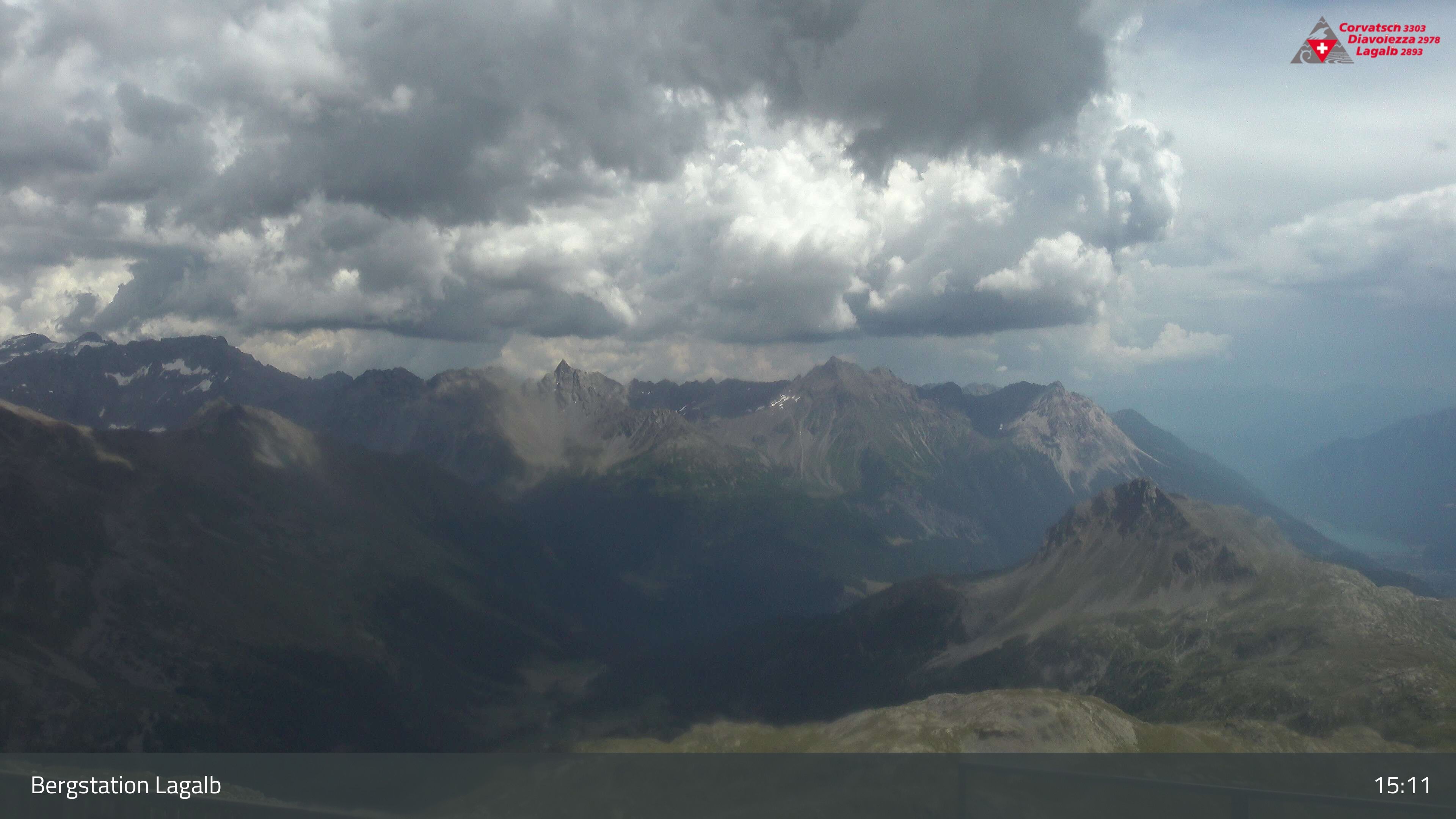Pontresina: Bergstation Lagalb, Lagalb, Sicht Poschiavo