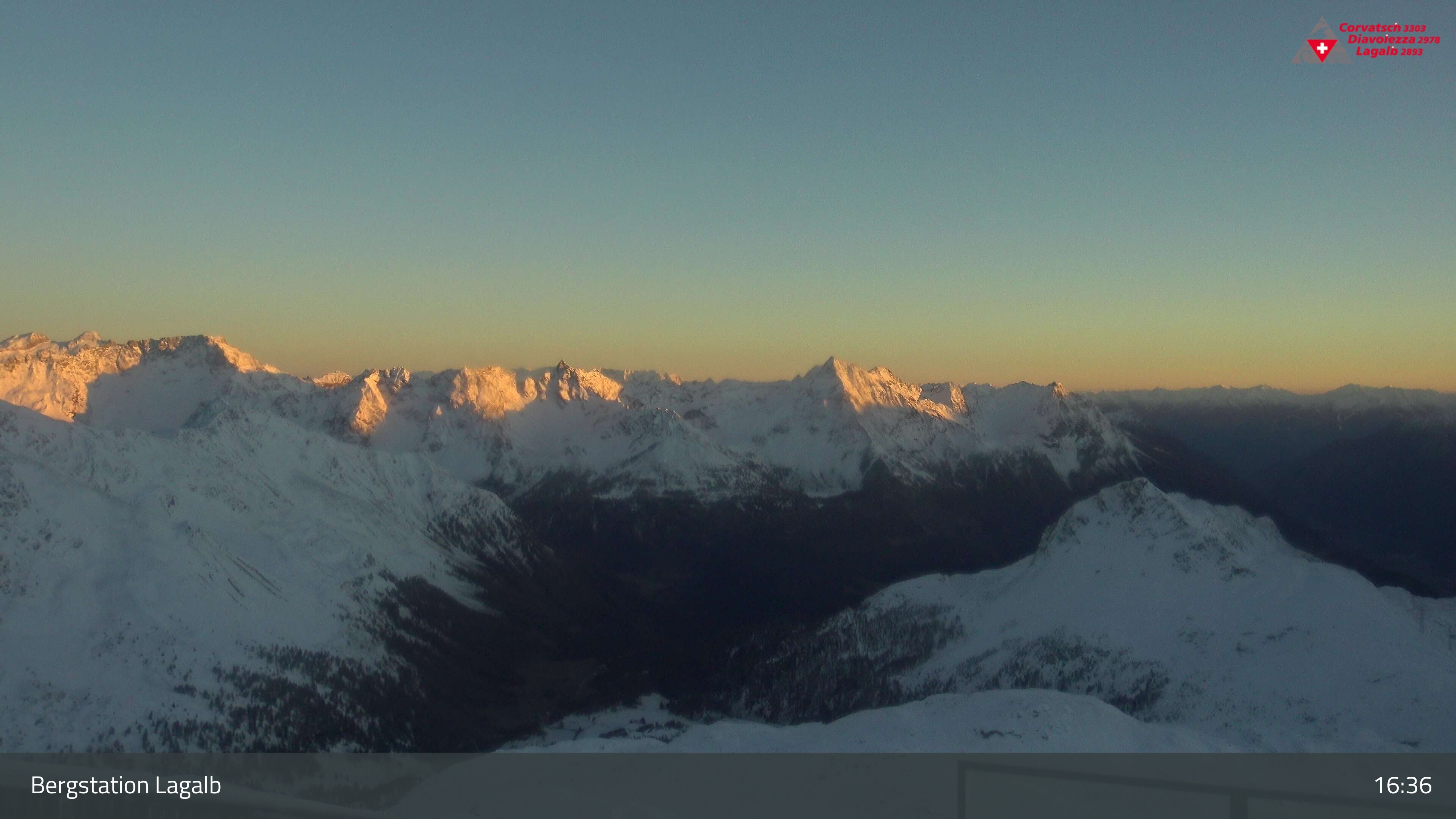 Pontresina: Bergstation Lagalb, Lagalb, Sicht Poschiavo