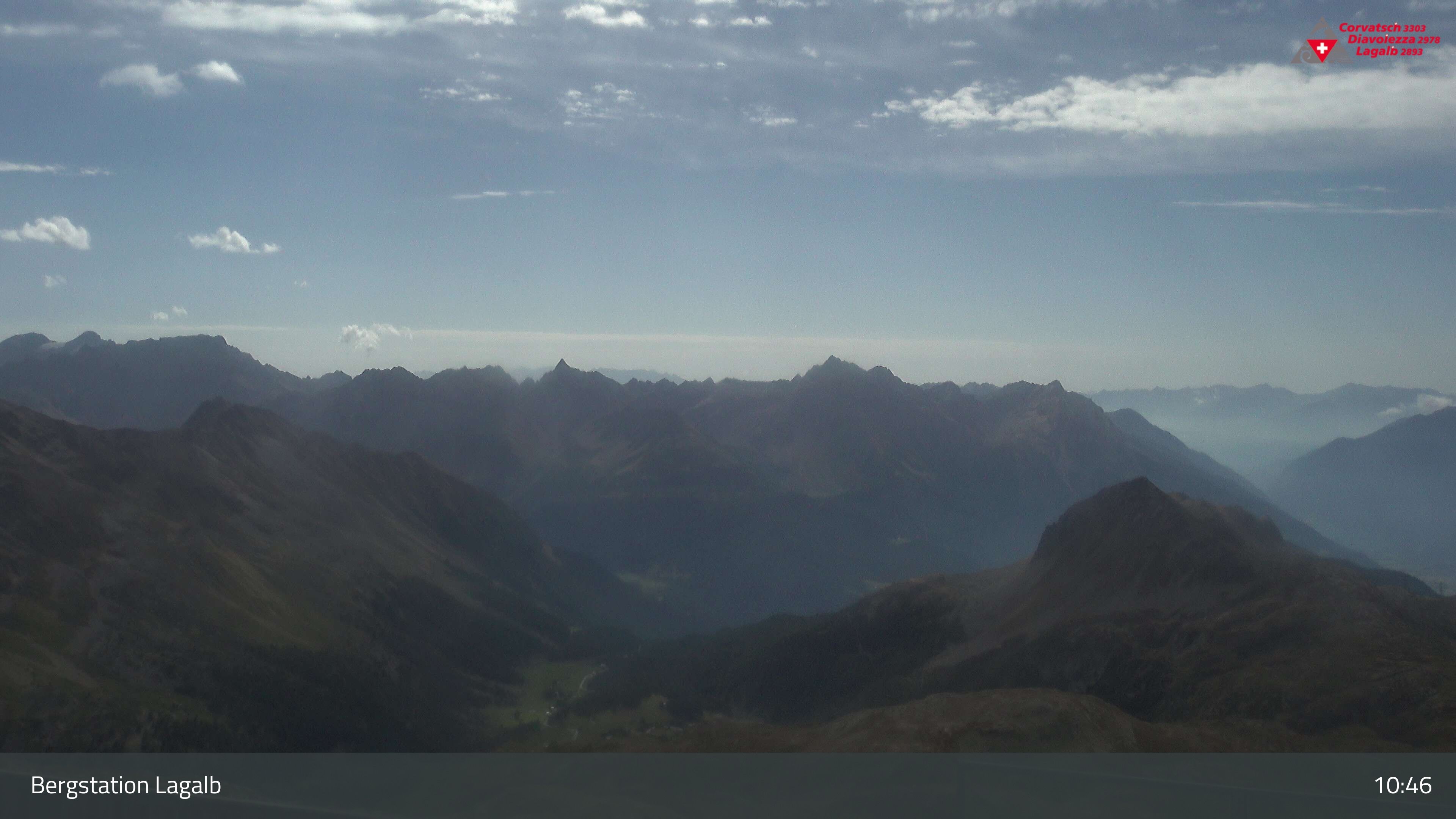 Pontresina: Bergstation Lagalb, Lagalb, Sicht Poschiavo