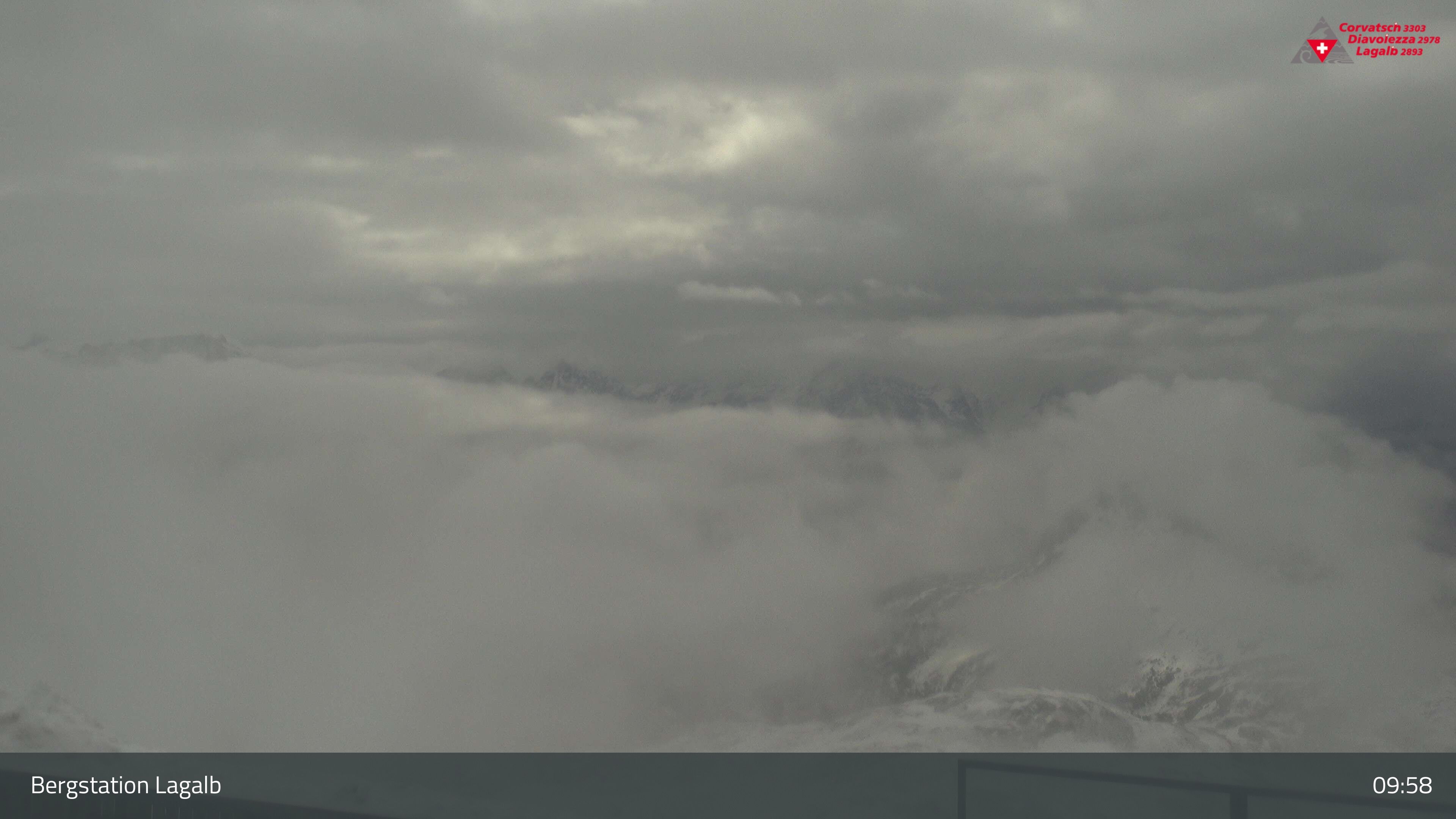 Pontresina: Bergstation Lagalb, Lagalb, Sicht Poschiavo