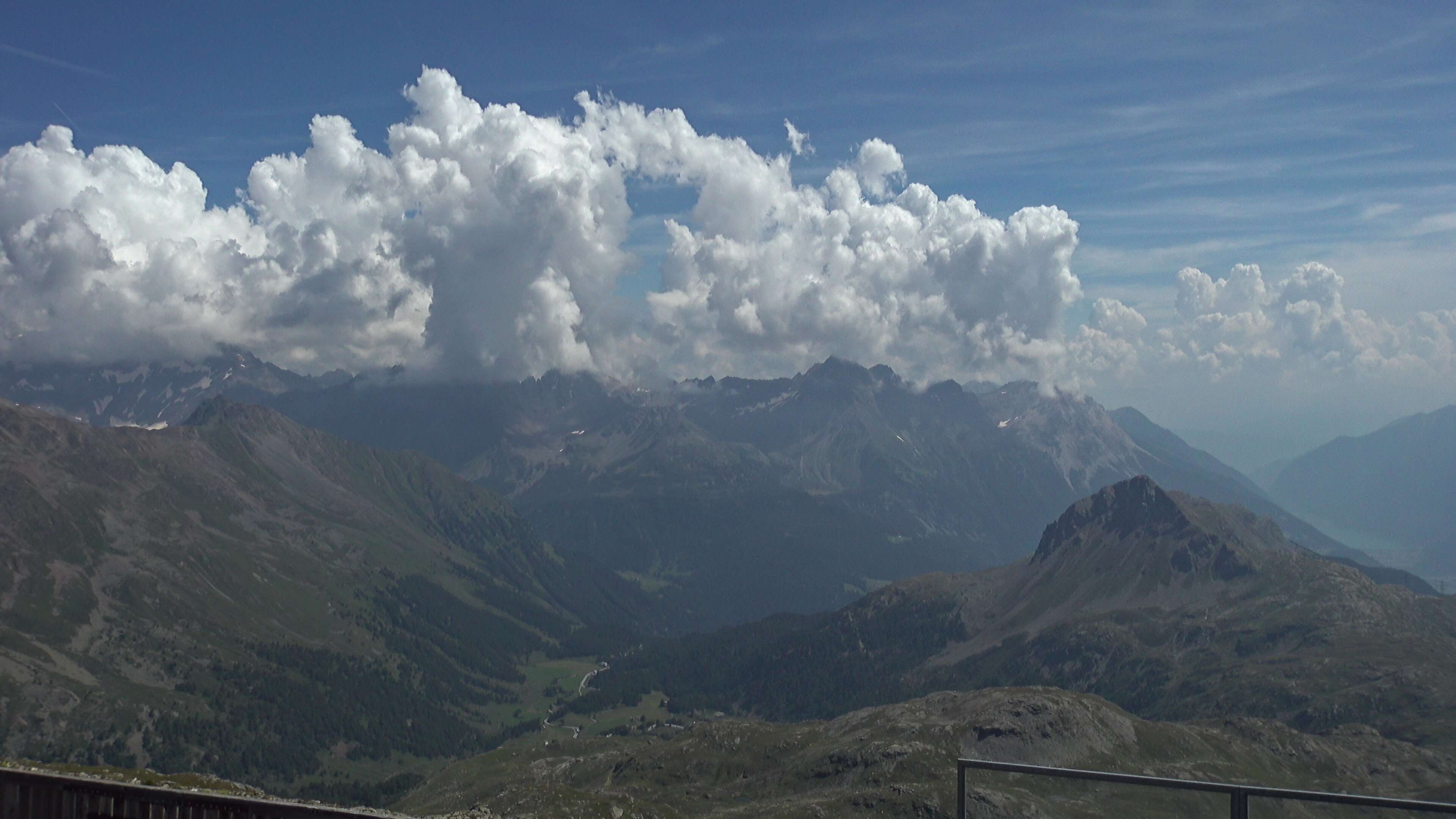 Pontresina: Bergstation Lagalb, Lagalb, Sicht Poschiavo