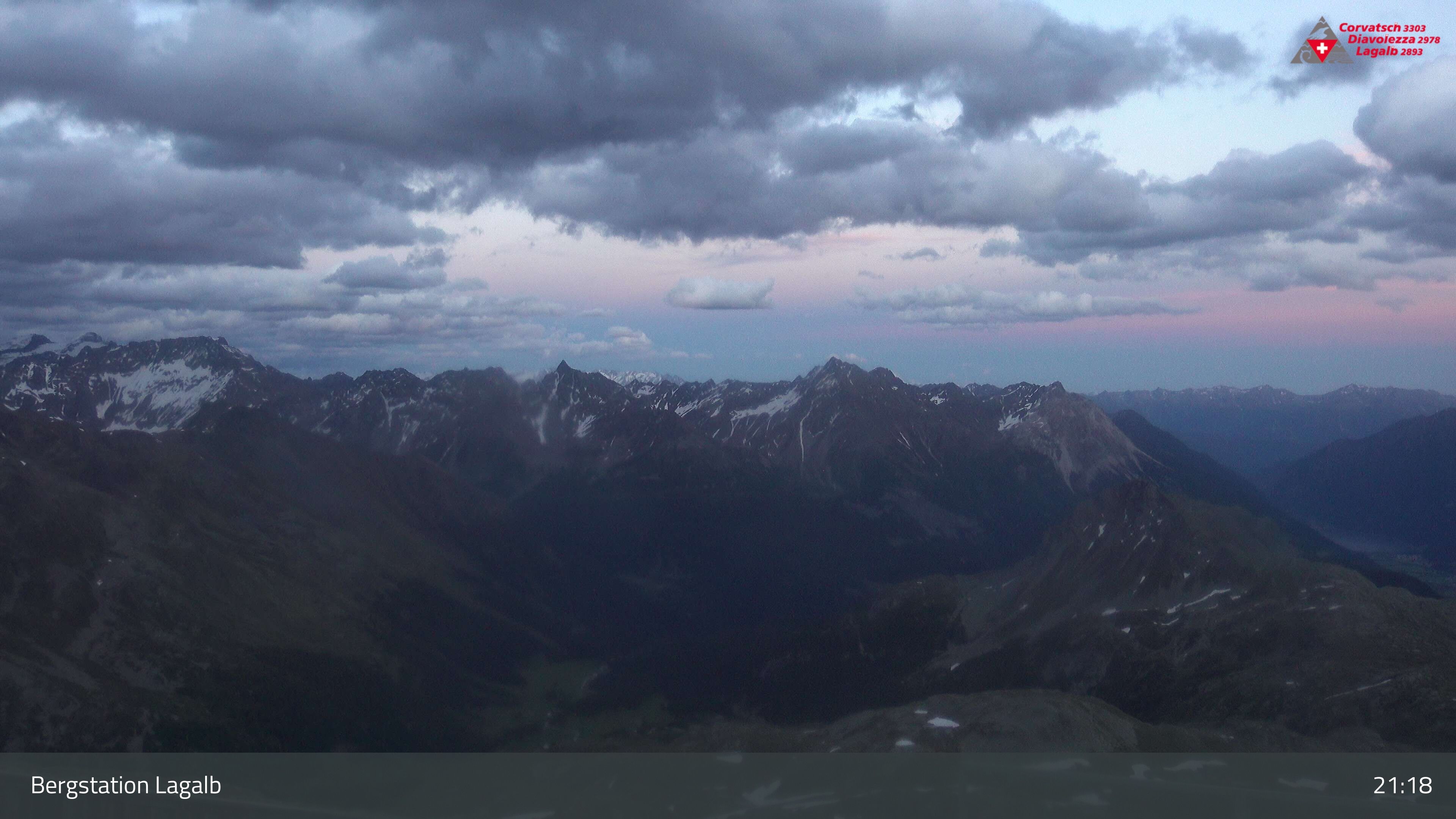 Pontresina: Bergstation Lagalb, Lagalb, Sicht Poschiavo