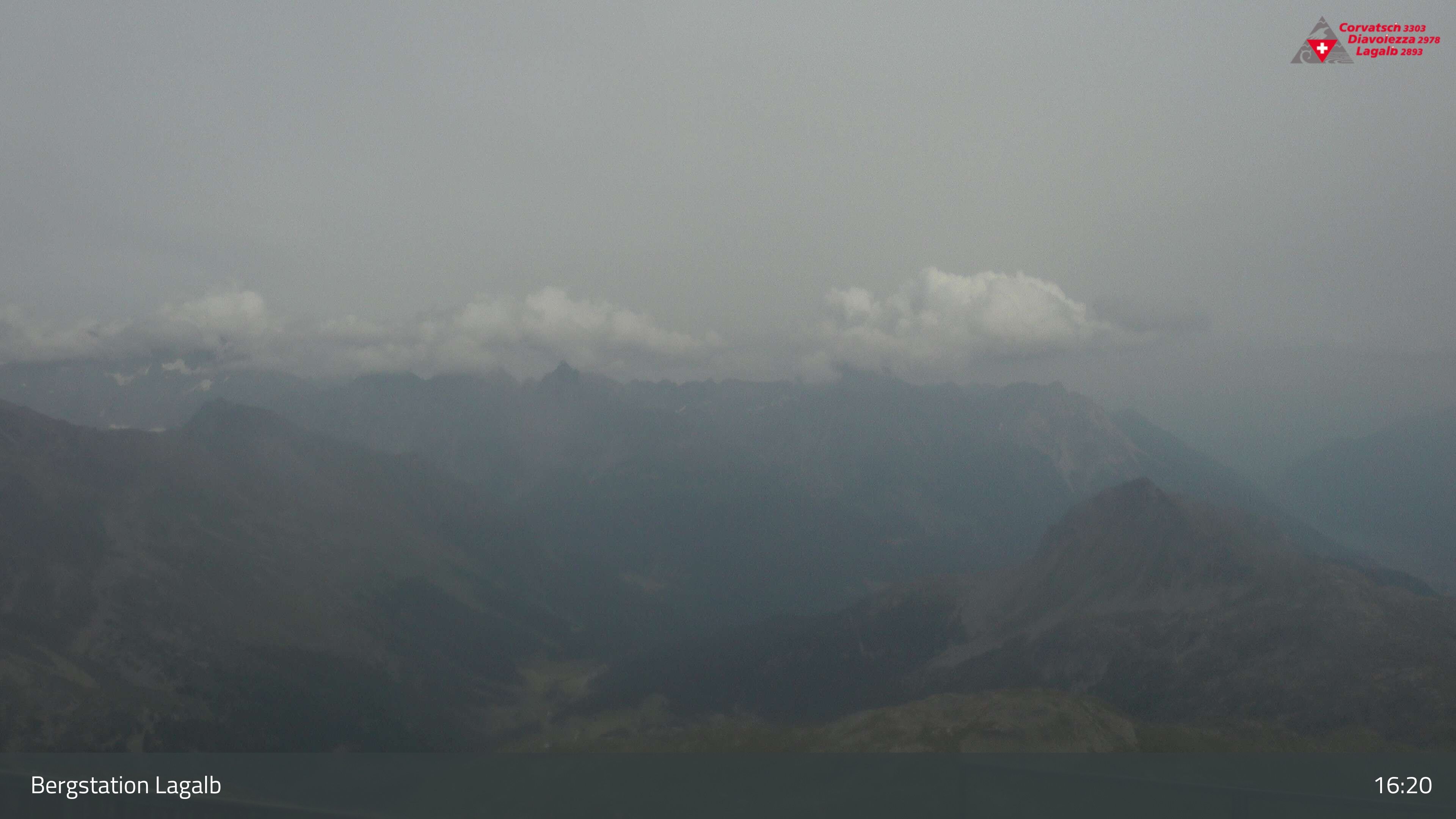 Pontresina: Bergstation Lagalb, Lagalb, Sicht Poschiavo