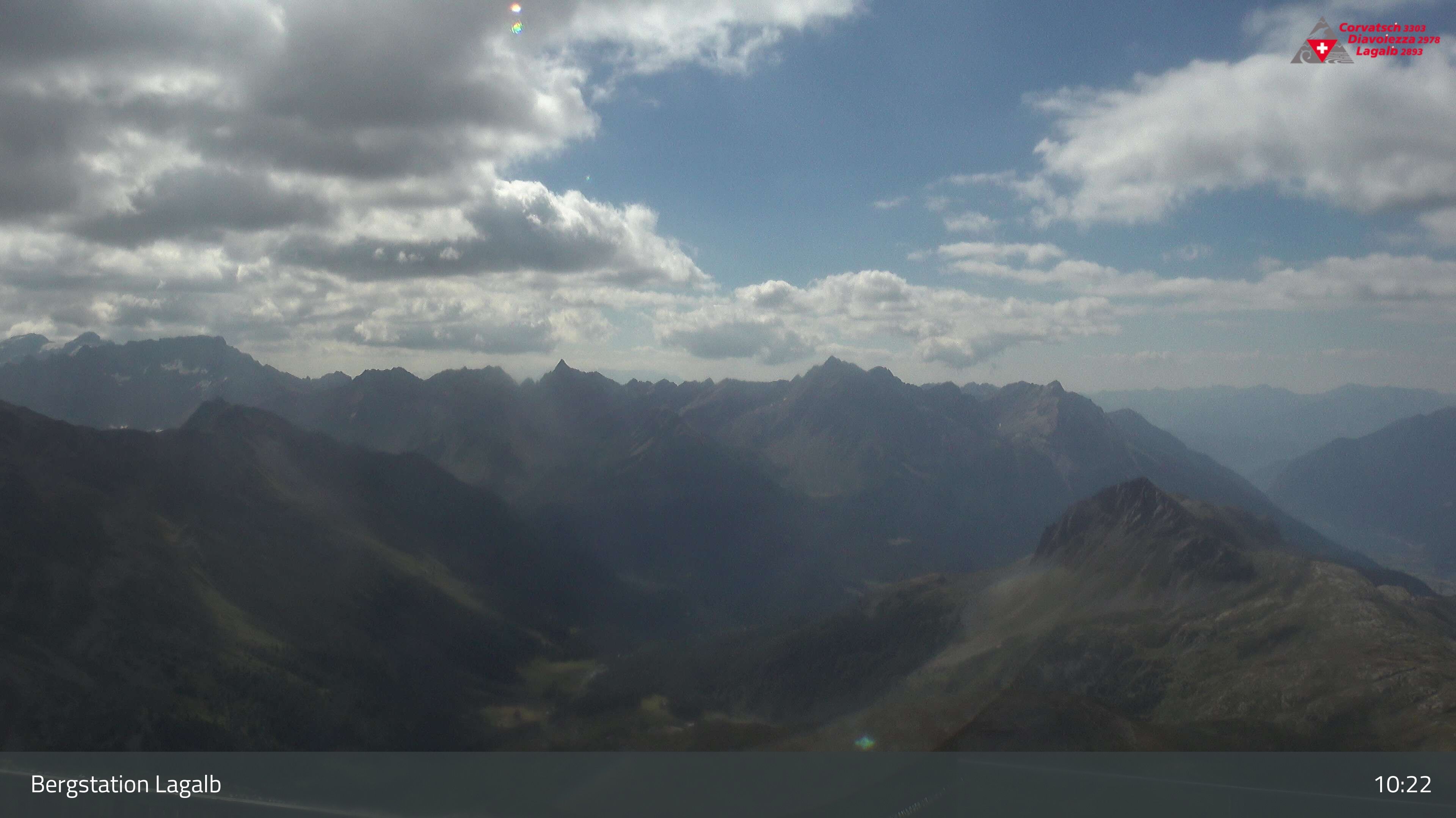 Pontresina: Bergstation Lagalb, Lagalb, Sicht Poschiavo