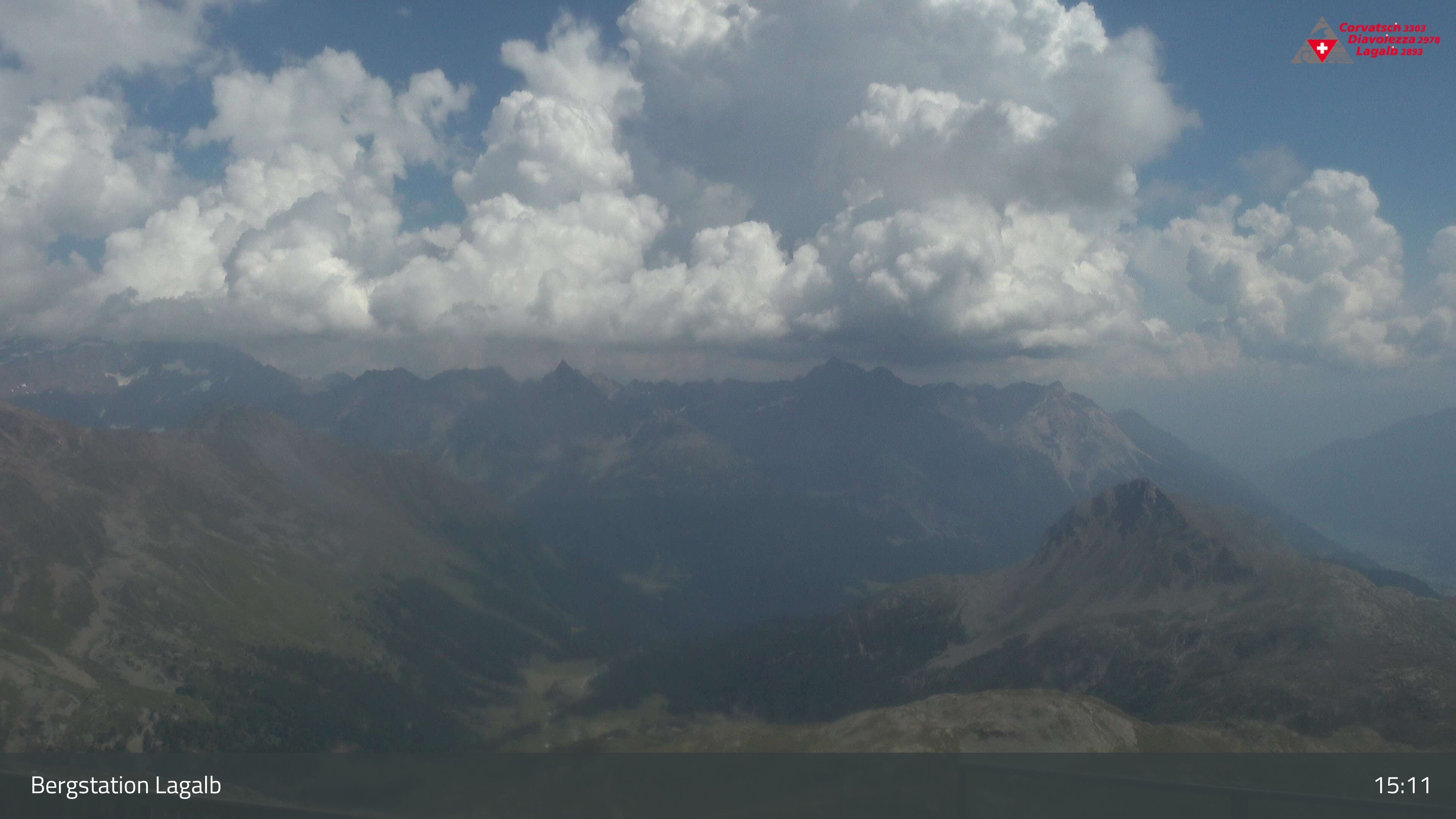 Pontresina: Bergstation Lagalb, Lagalb, Sicht Poschiavo