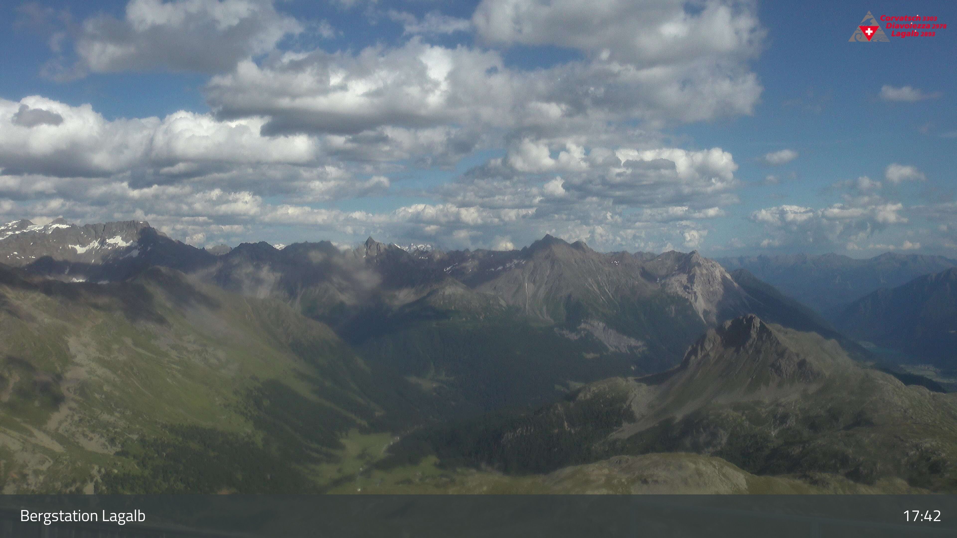 Pontresina: Bergstation Lagalb, Lagalb, Sicht Poschiavo