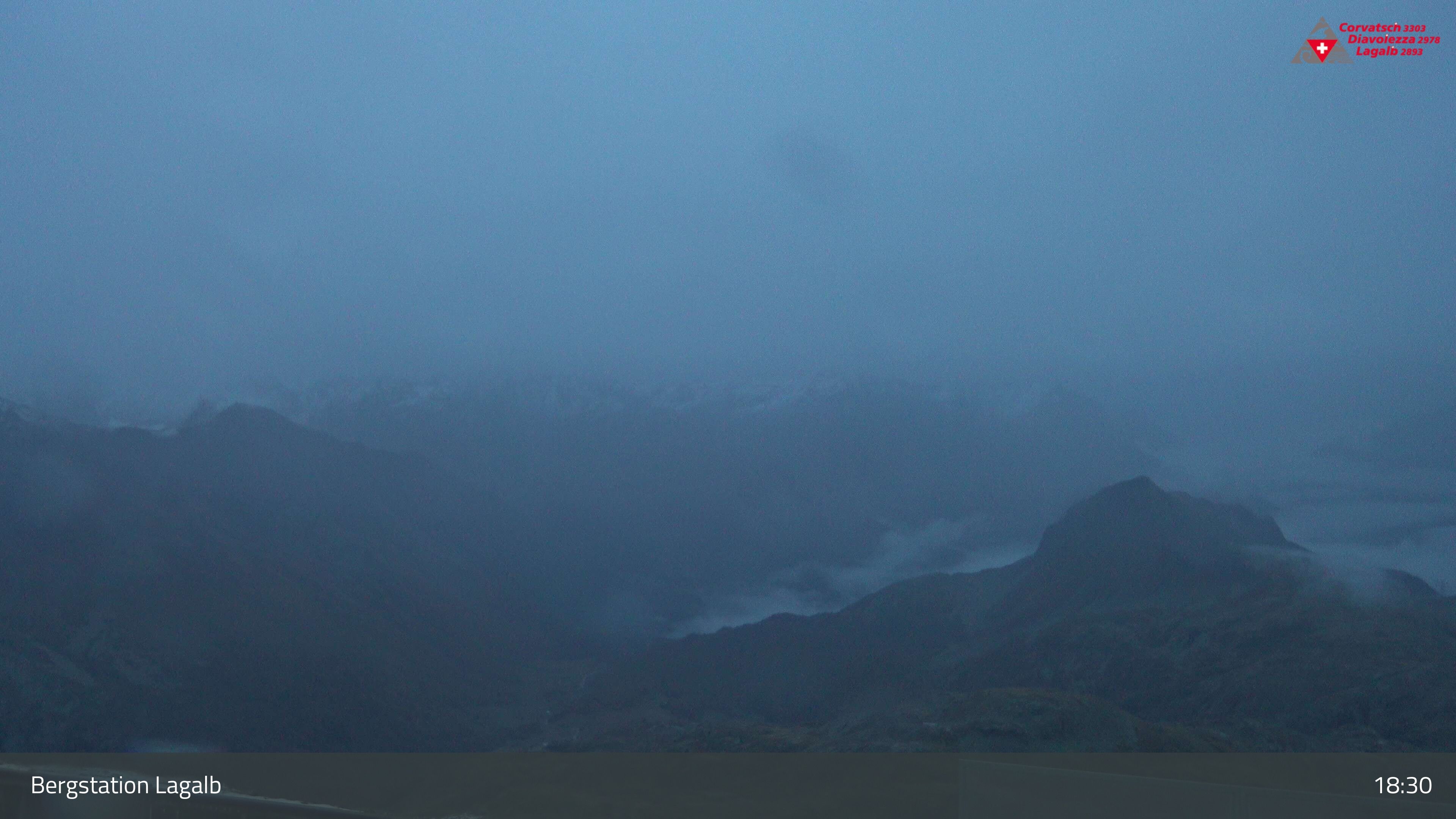 Pontresina: Bergstation Lagalb, Lagalb, Sicht Poschiavo