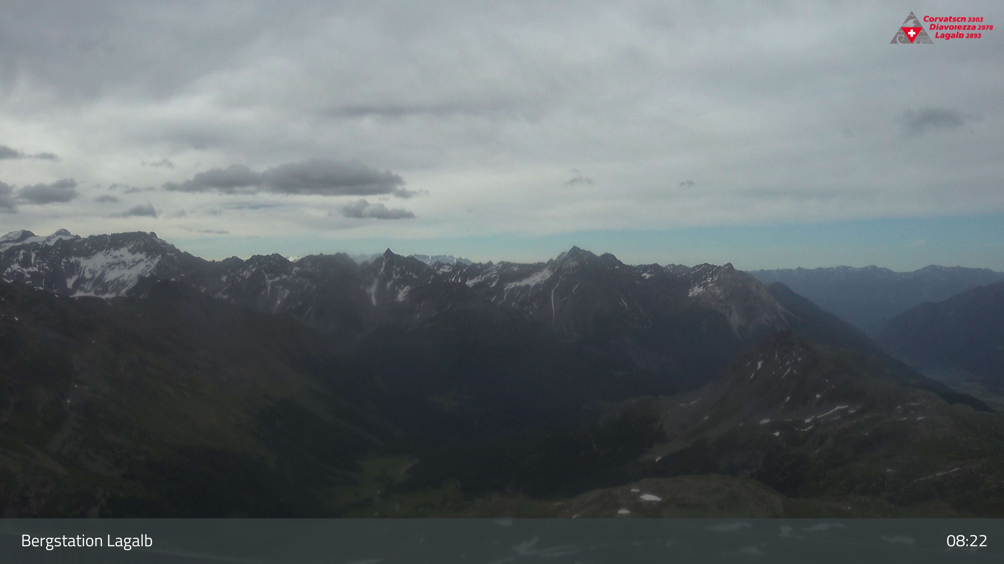 Pontresina: Bergstation Lagalb, Lagalb, Sicht Poschiavo