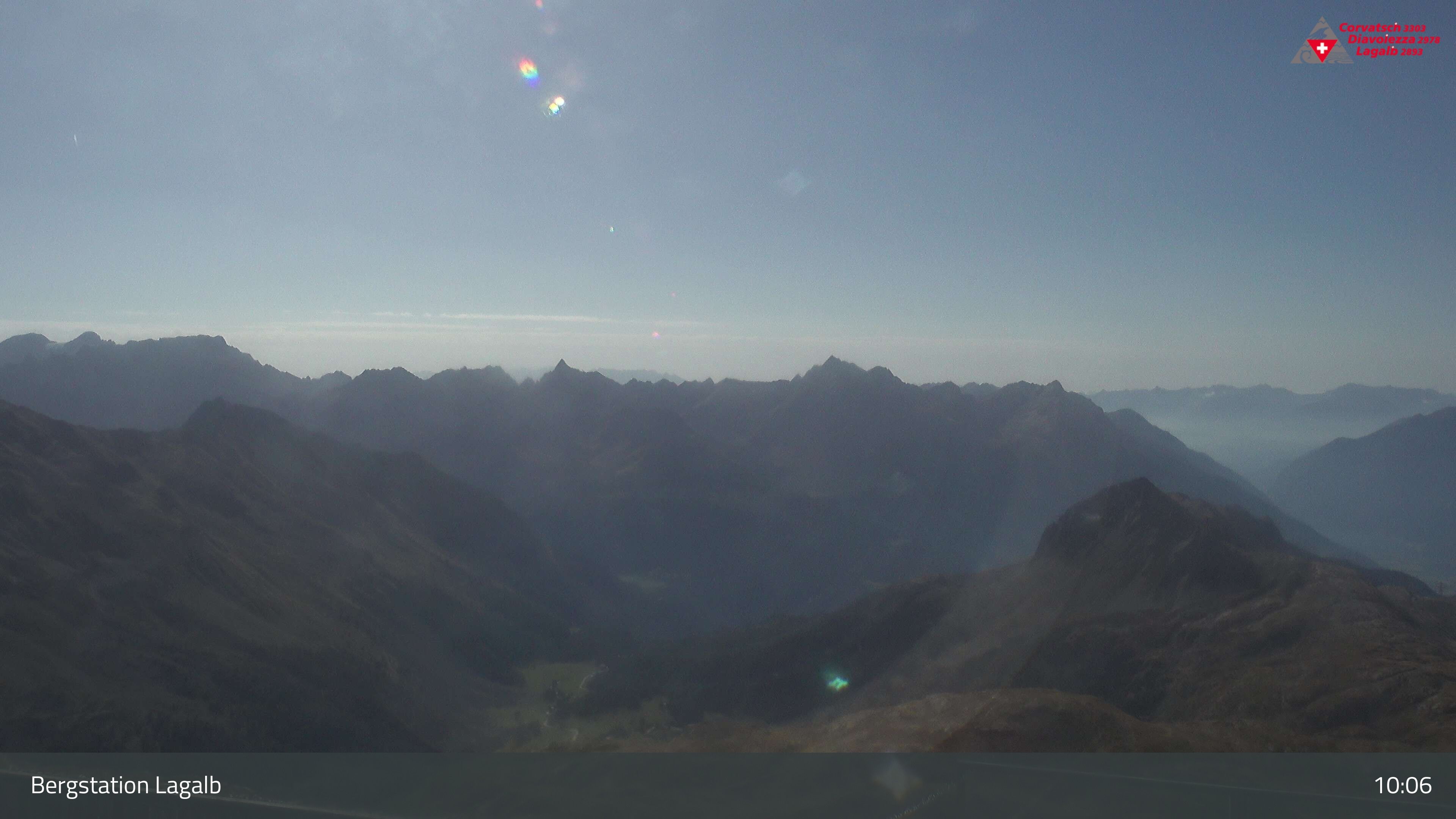 Pontresina: Bergstation Lagalb, Lagalb, Sicht Poschiavo