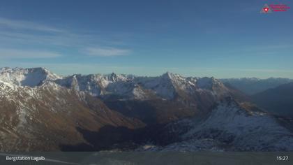 Pontresina: Bergstation Lagalb, Lagalb, Sicht Poschiavo