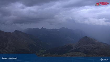 Pontresina: Bergstation Lagalb, Lagalb, Sicht Poschiavo