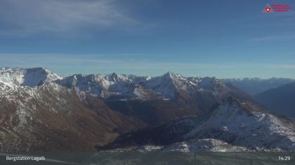 Pontresina: Bergstation Lagalb, Lagalb, Sicht Poschiavo