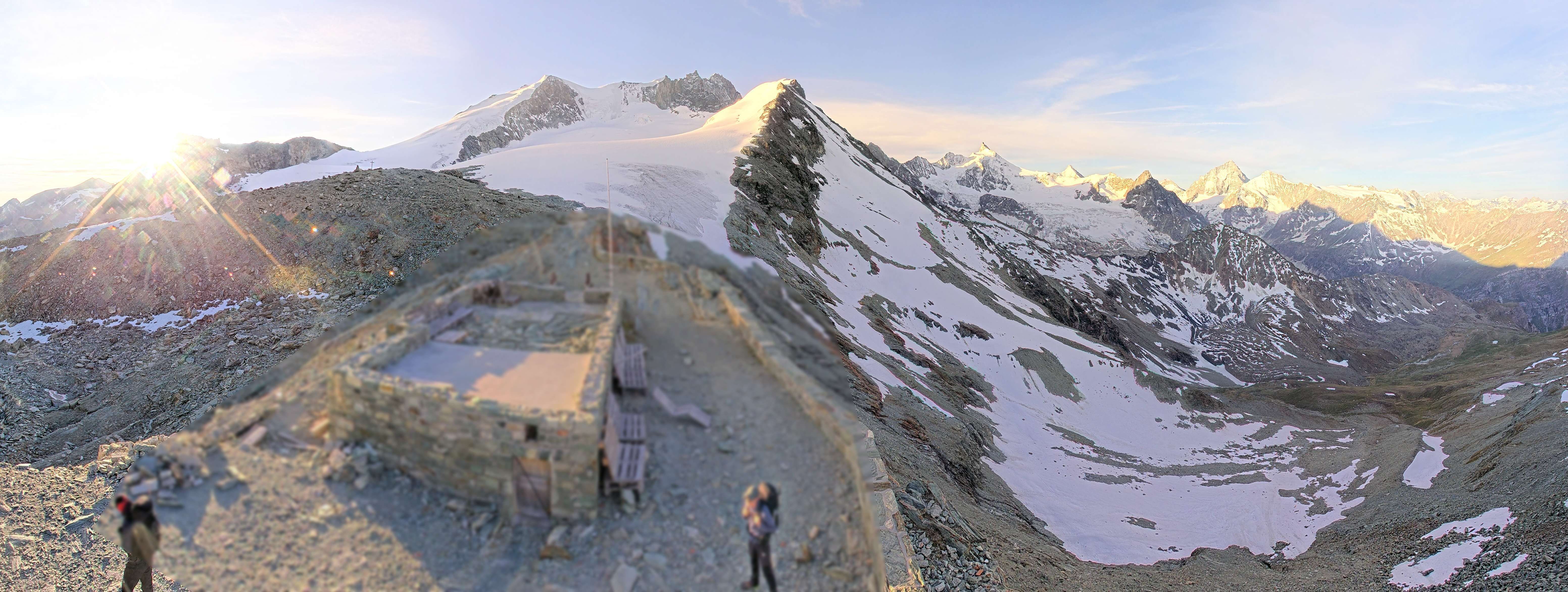 Anniviers › Südosten: Cabane de Tracuit CAS - Turtmann Glacier - Bishorn - Tracuit - Weisshorn