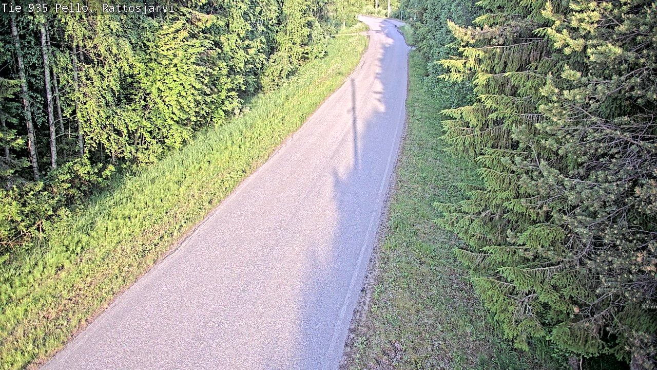 Traffic Cam Pello: Tie 935 Rattosjärvi - Pelloon