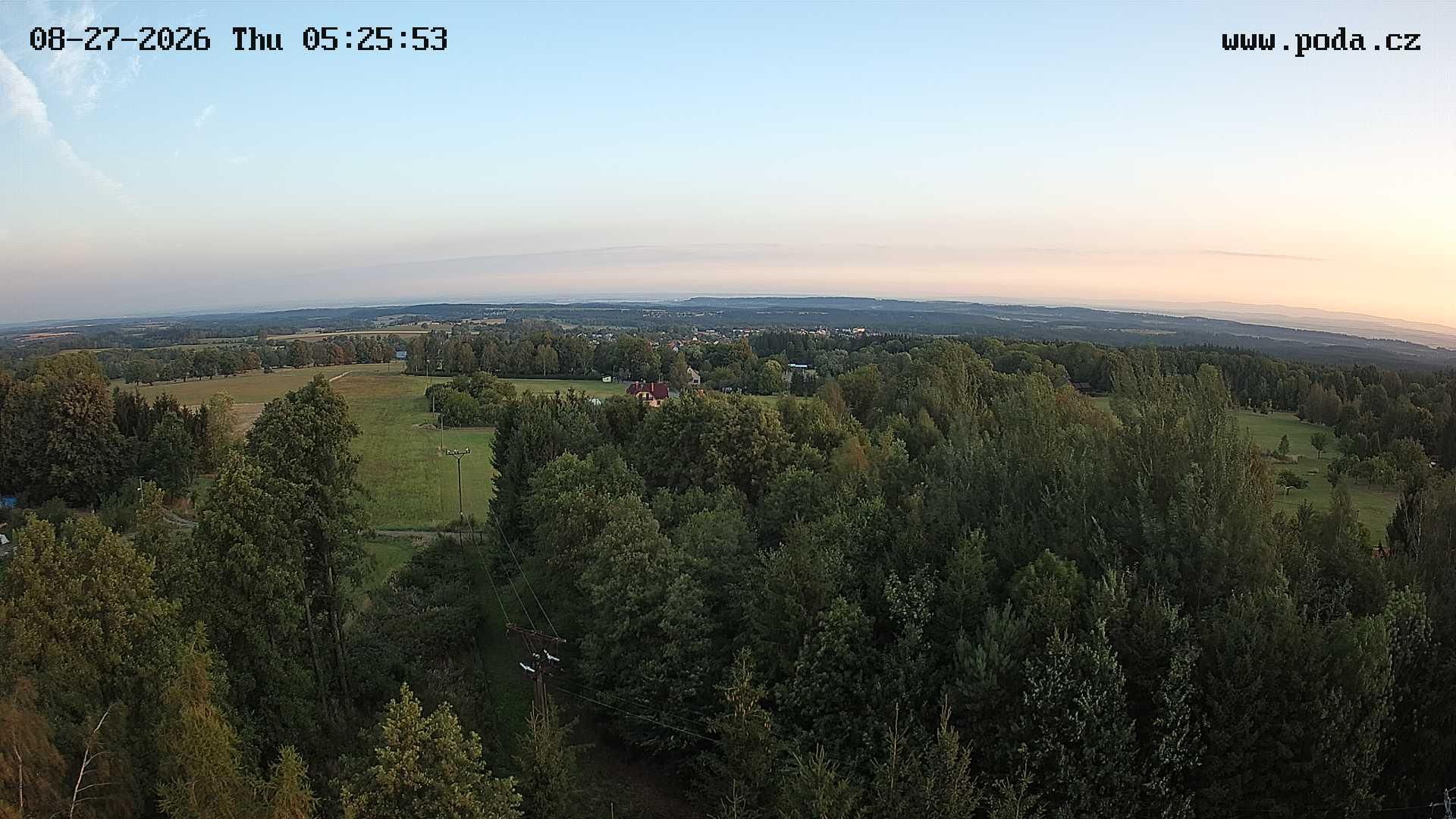 Traffic Cam Paseky: Rozhledna Terezka v osadě