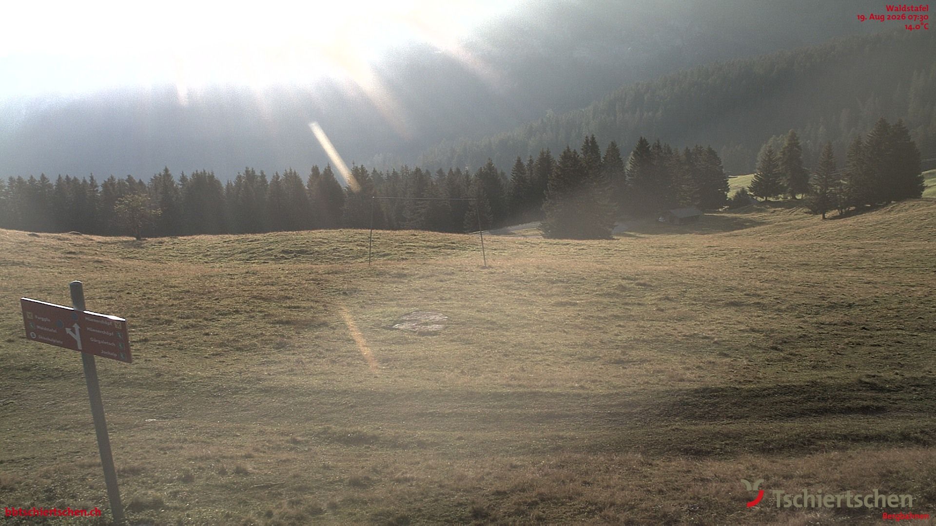 Tschiertschen-Praden: Spinatzman Blick Richtung Aroser Weisshorn: Spinatzman Blick Richtung Aroser Weisshorn