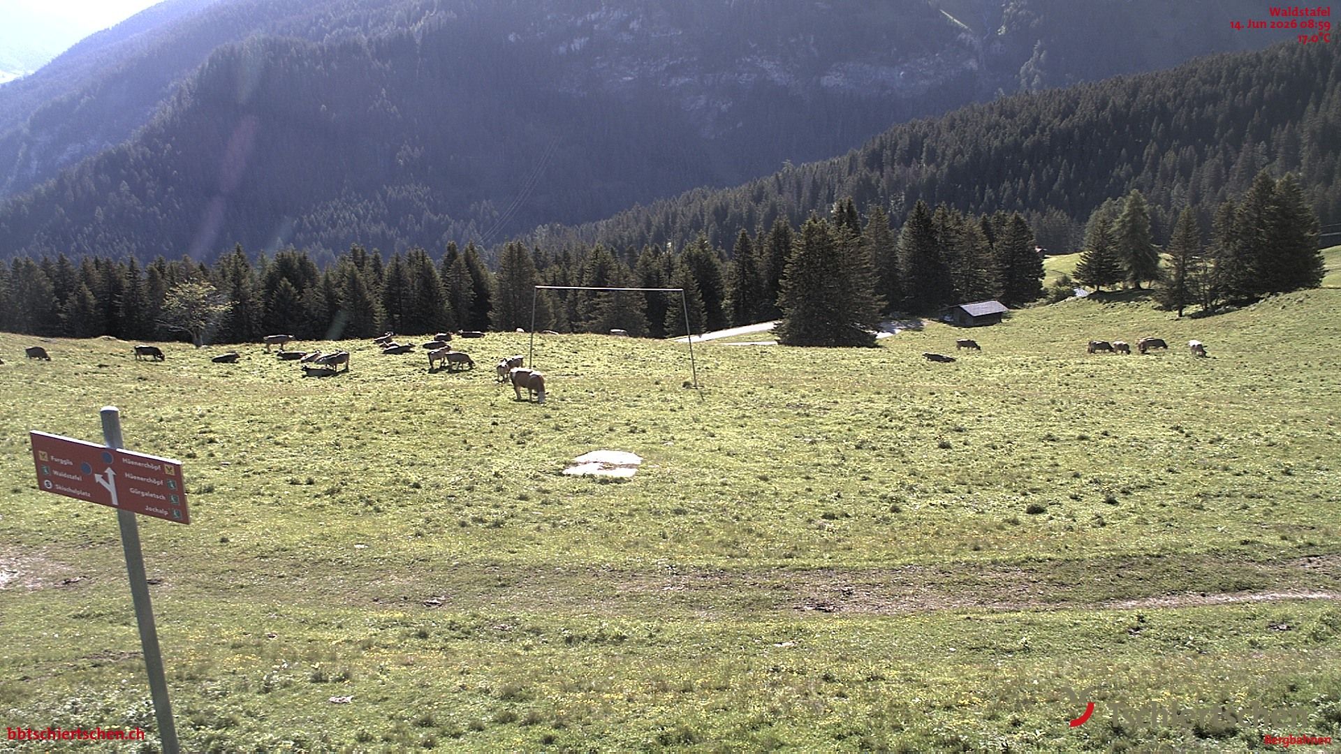 Tschiertschen-Praden: Spinatzman Blick Richtung Aroser Weisshorn: Spinatzman Blick Richtung Aroser Weisshorn