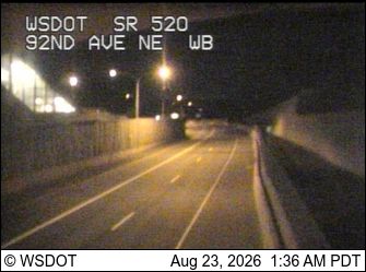 Traffic Cam Clyde Hill: SR 520 at MP 5.1: 92nd Ave NE, WB