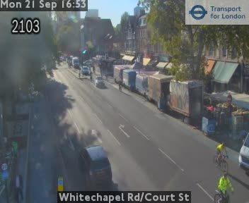 Traffic Cam London: Whitechapel Rd/Court St