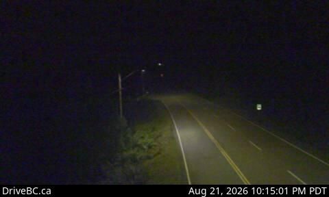 Traffic Cam Egmont › South: Hwy 101 at - Rd, south of Earls Cove on the Sunshine Coast, looking South