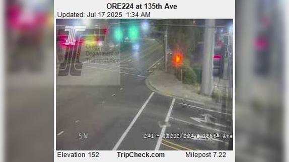 Traffic Cam Rivergrove: ORE224 at 135th Ave