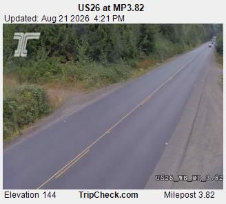 Traffic Cam Cannon Beach: US26 at MP3.82 WB
