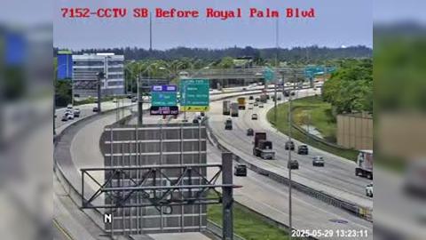 Traffic Cam Weston: I-75 at Royal Palm Blvd