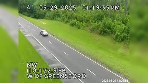 Traffic Cam Greensboro: I10-MM 172.9EB-W of