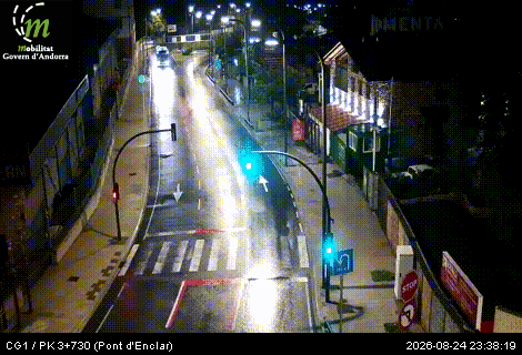 Traffic Cam Santa Coloma: CG1 - PK 3+730 (Pont d'Enclar) - 972 metres