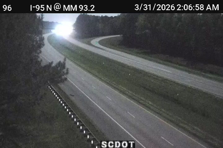 Traffic Cam Dantzler: I-95 N @ MM 93.2