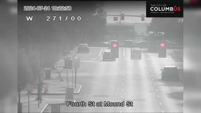 Traffic Cam Market Mohawk District: City of Columbus) Fourth St at Mound St