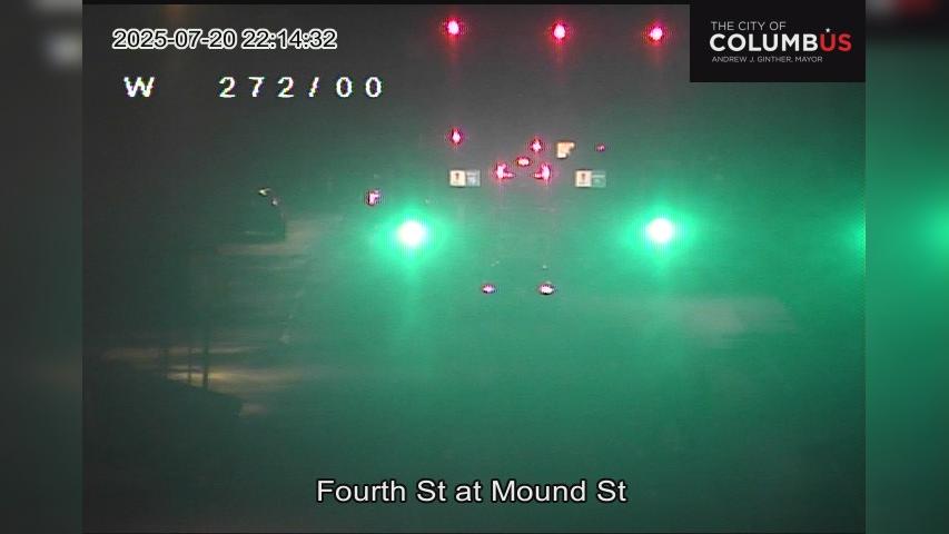 Traffic Cam Market Mohawk District: City of Columbus) Fourth St at Mound St