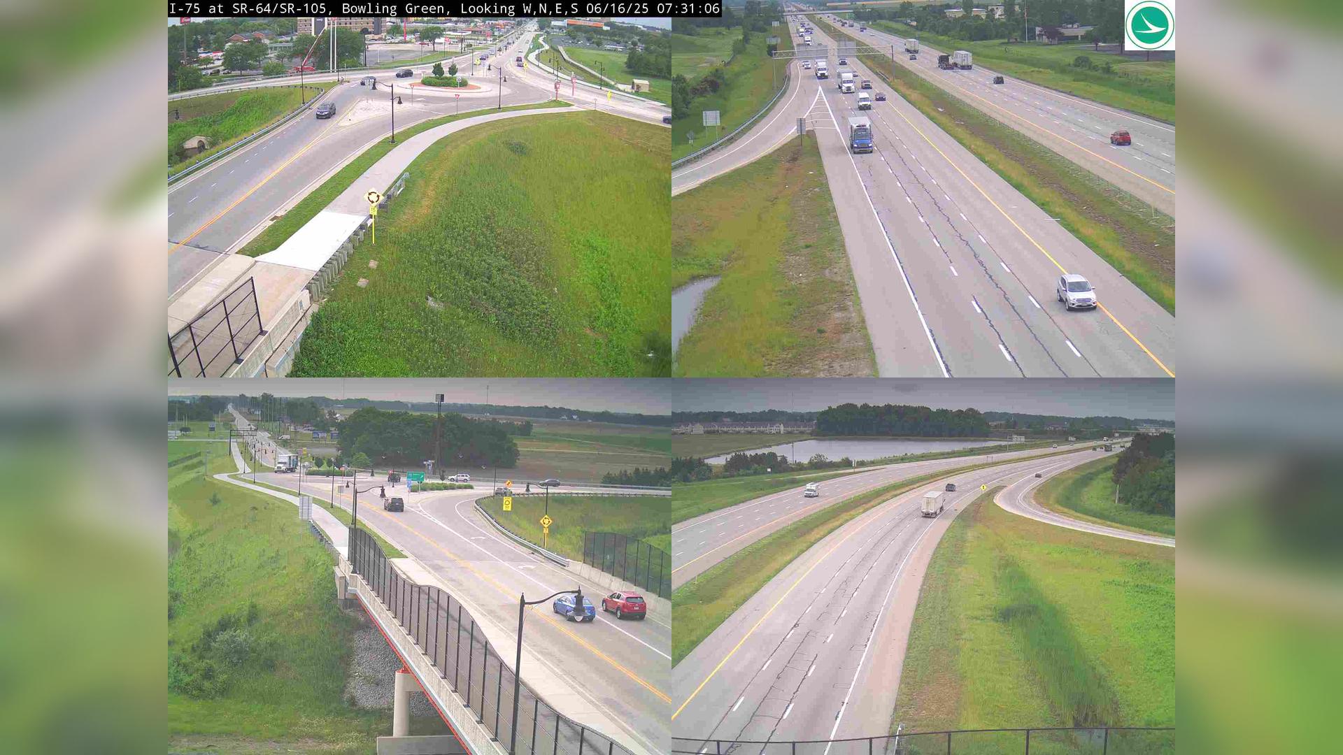 Traffic Cam Shamrock Village: I-75 at SR-64/SR-105, Bowling Green